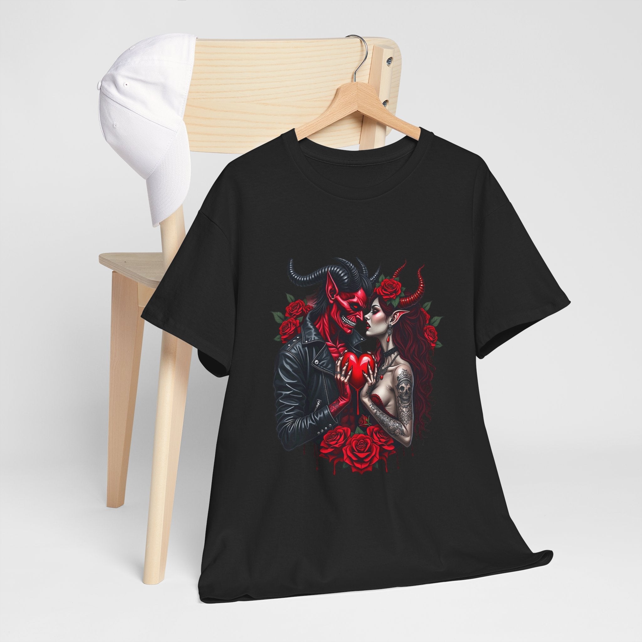 Romantic Gothic Graphic T-Shirt Printify