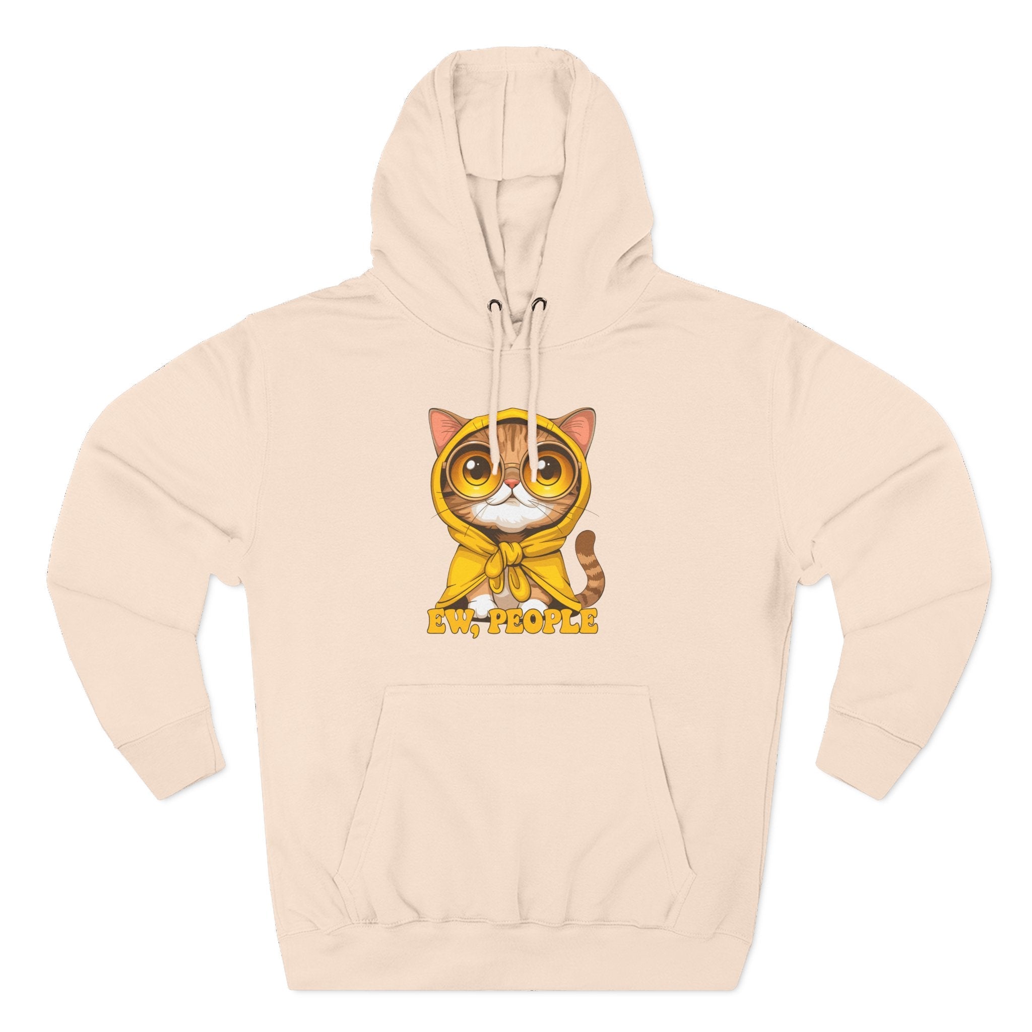 Cat in Raincoat Hoodie Printify