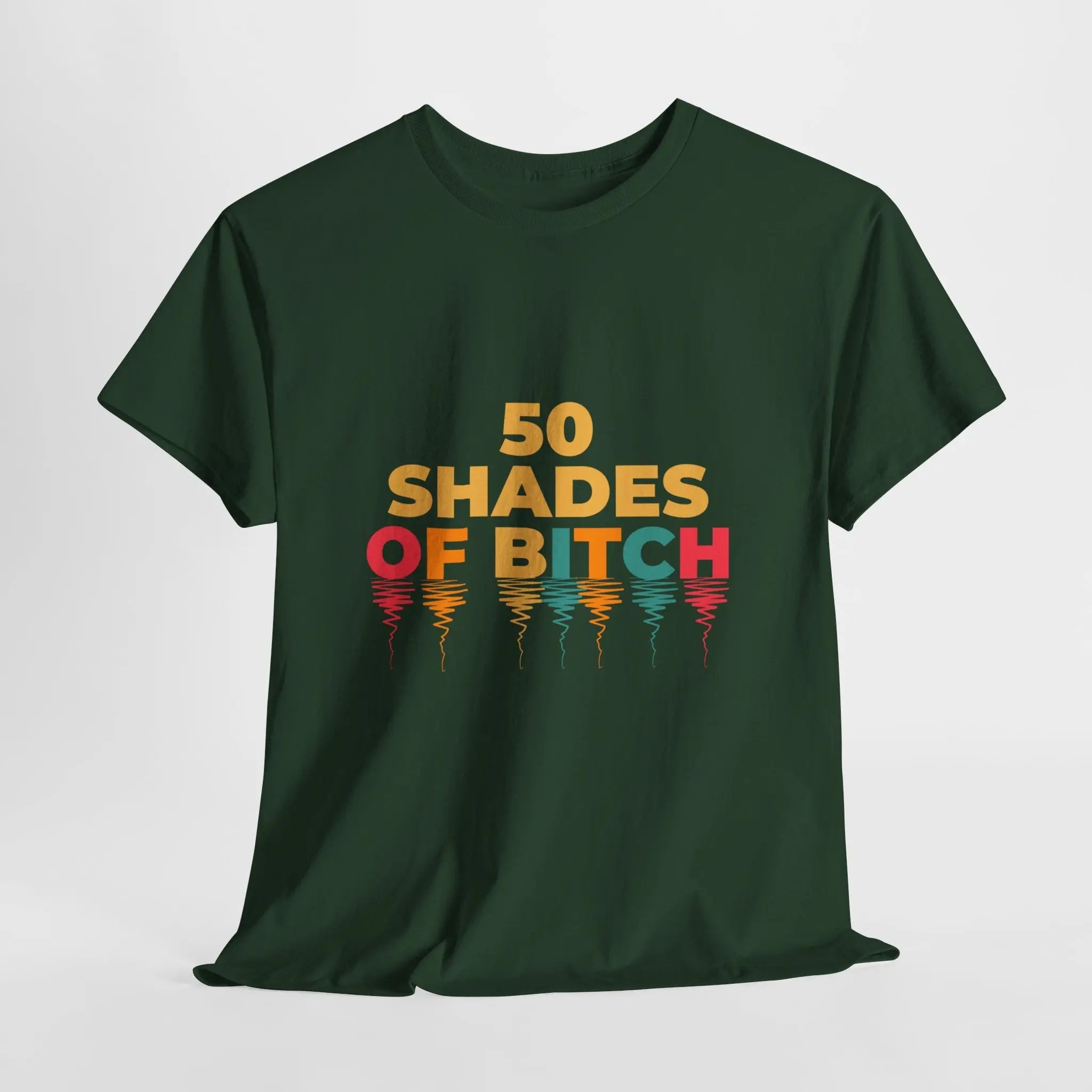 50 Shades of Bitch Funny Graphic T- Shirt Printify