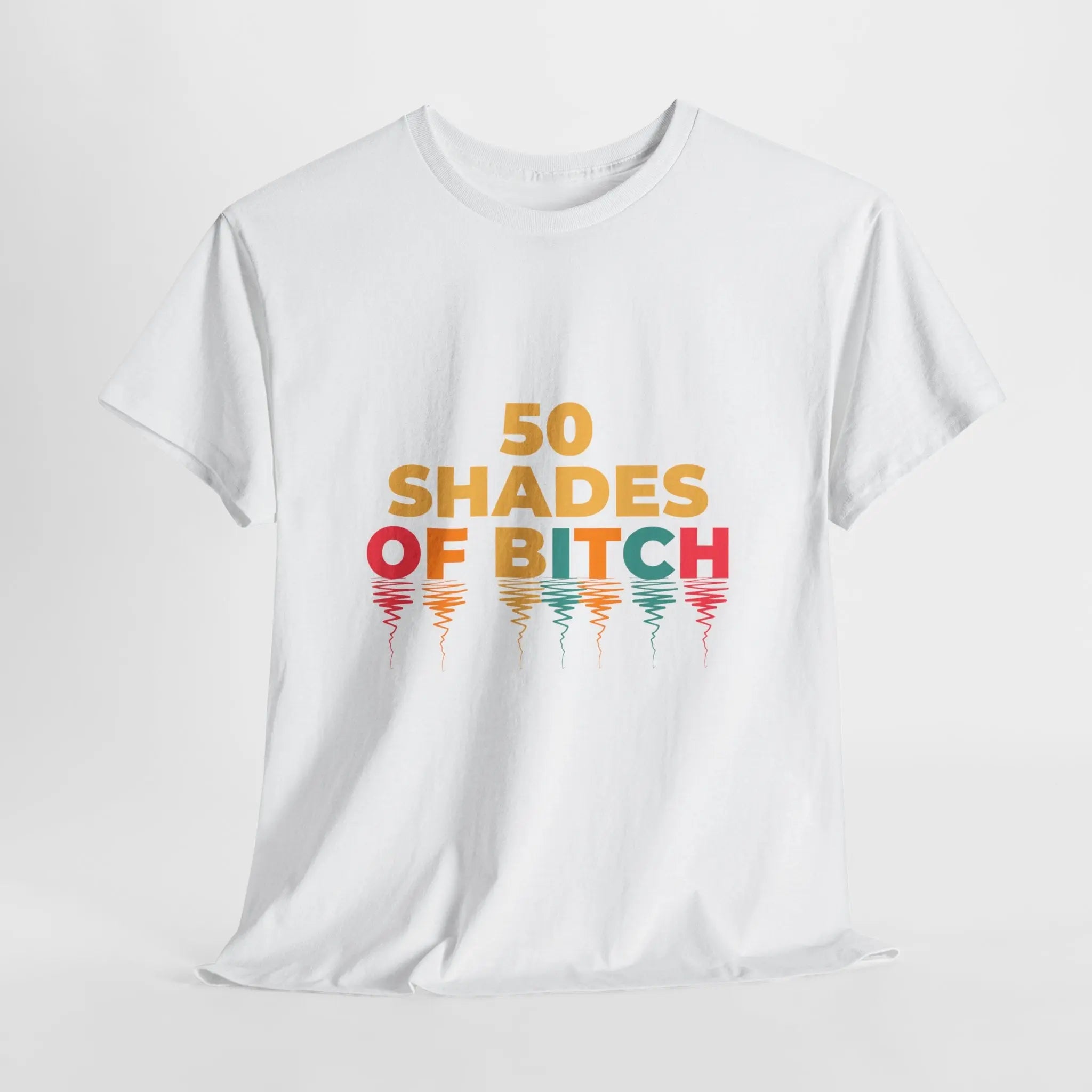 50 Shades of Bitch Funny Graphic T- Shirt Printify