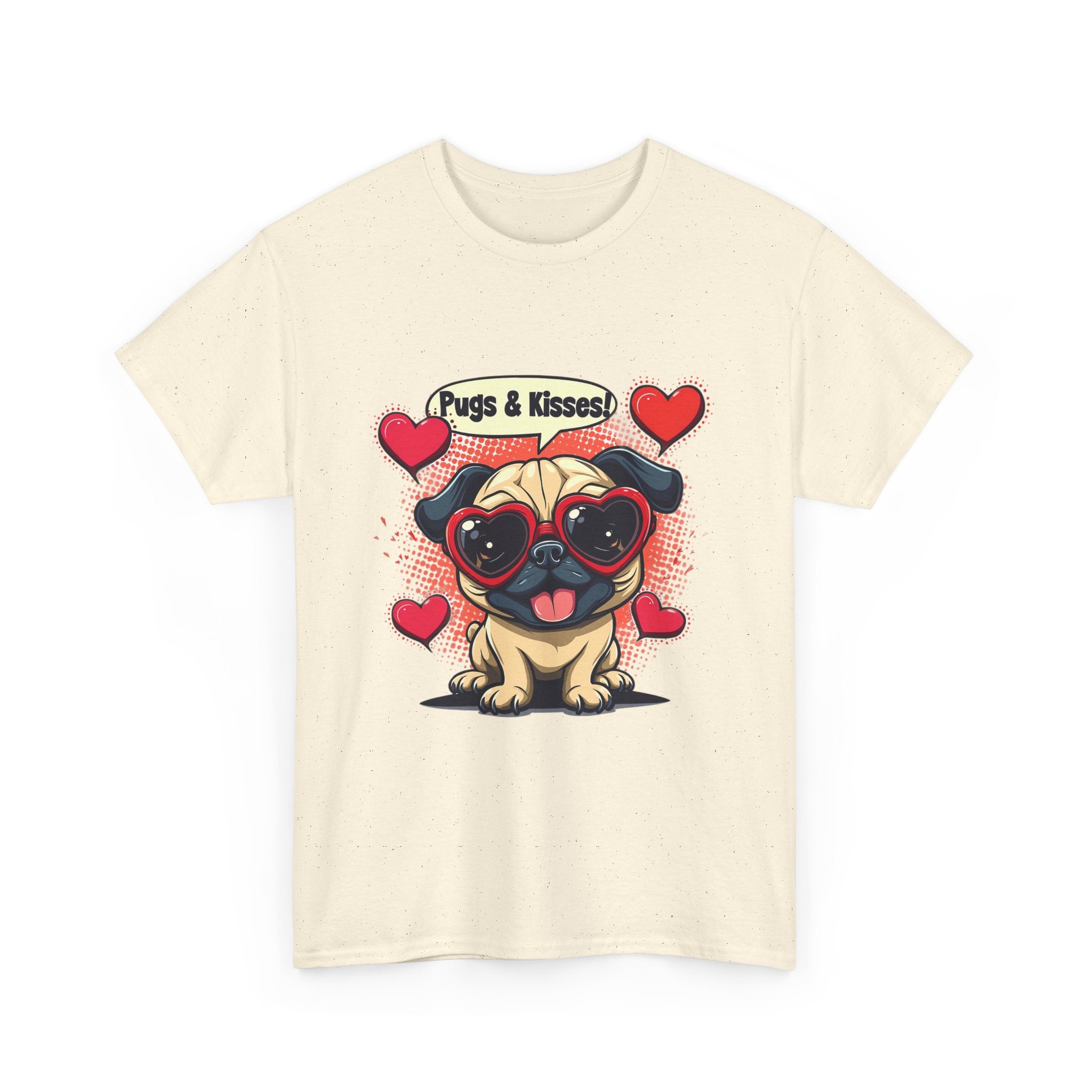 Pugs & Kisses Unisex Graphic T- Shirt Printify
