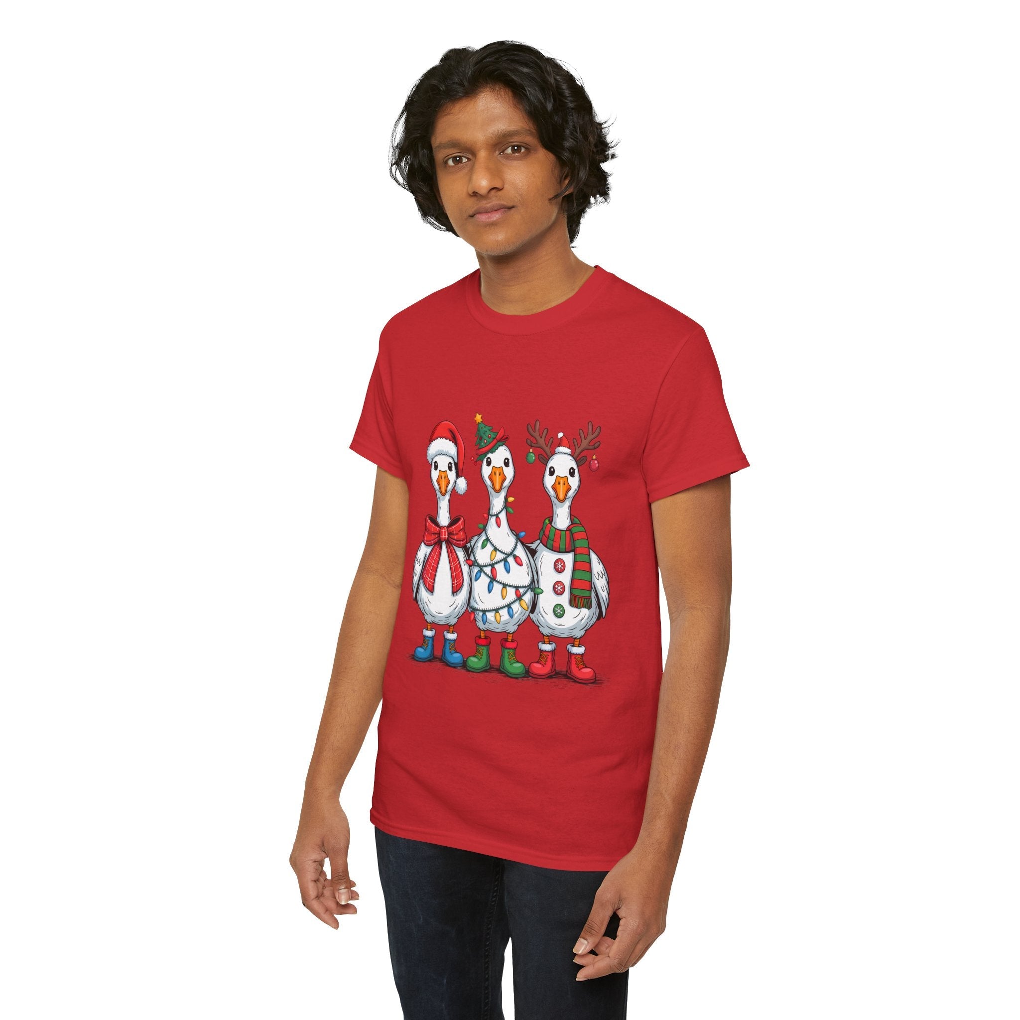 Cute Christmas Goose T-Shirt Printify