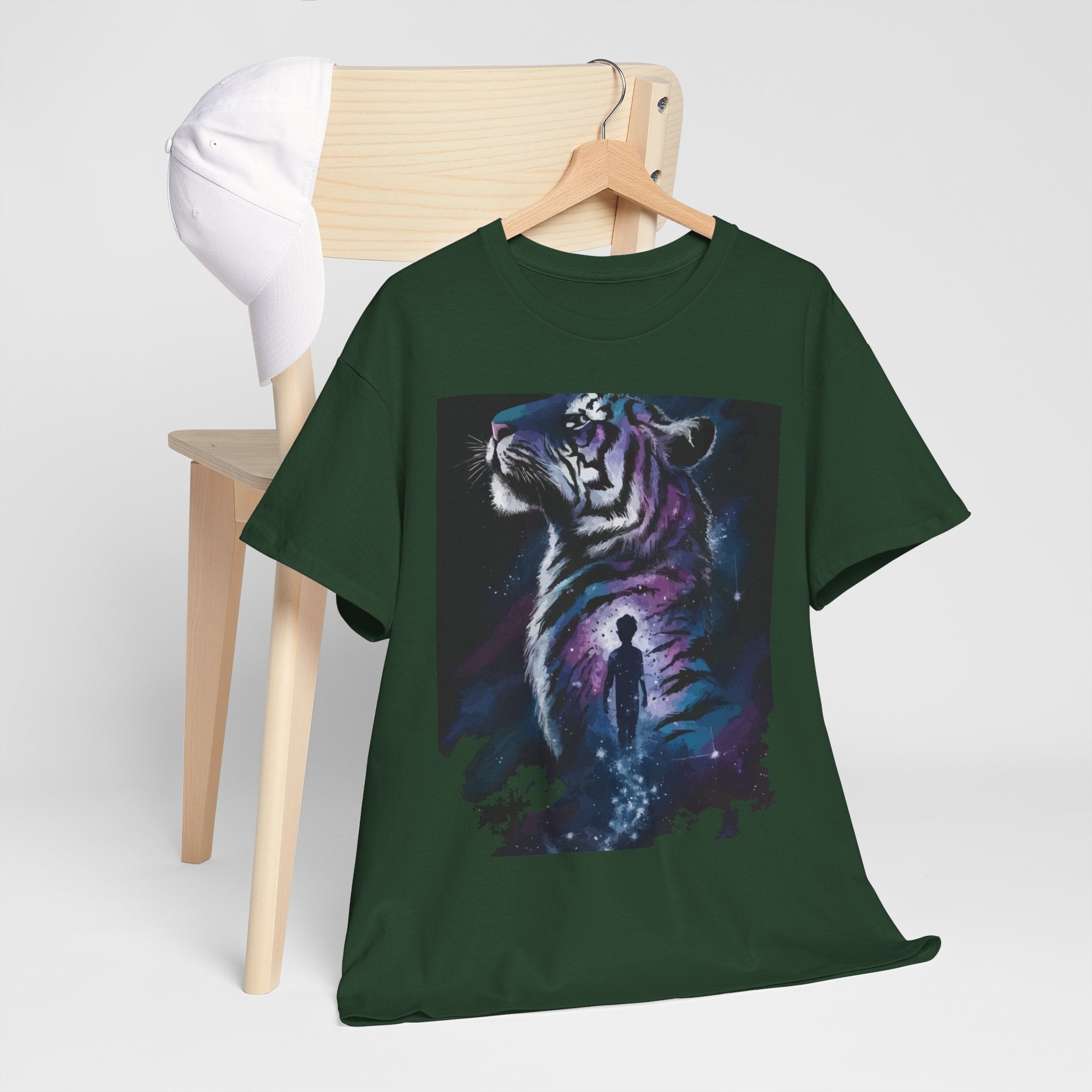 Mystical Tiger Graphic T-Shirt Printify