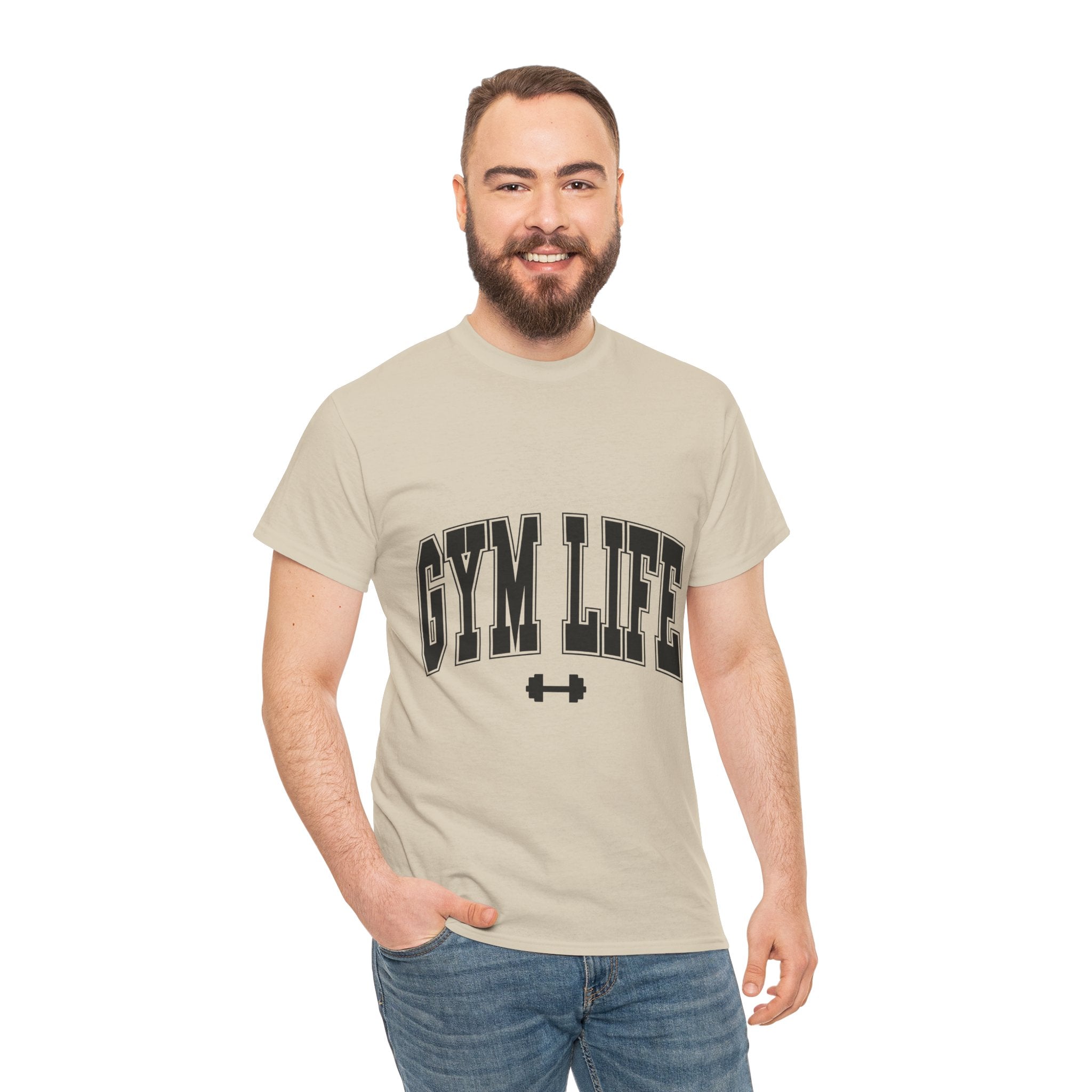 Gym Life Unisex Heavy Cotton T- Shirt Printify