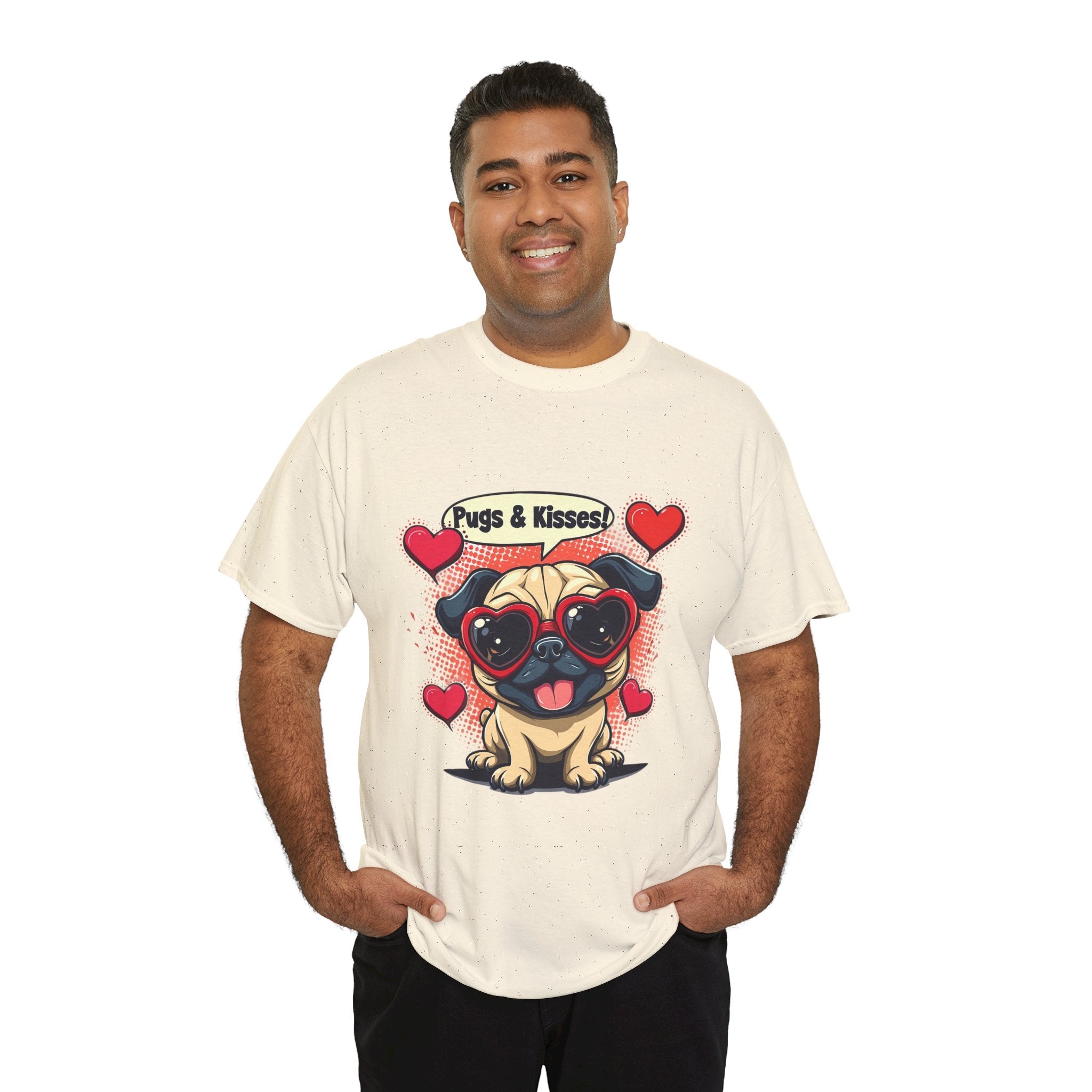 Pugs & Kisses Unisex Graphic T- Shirt Printify