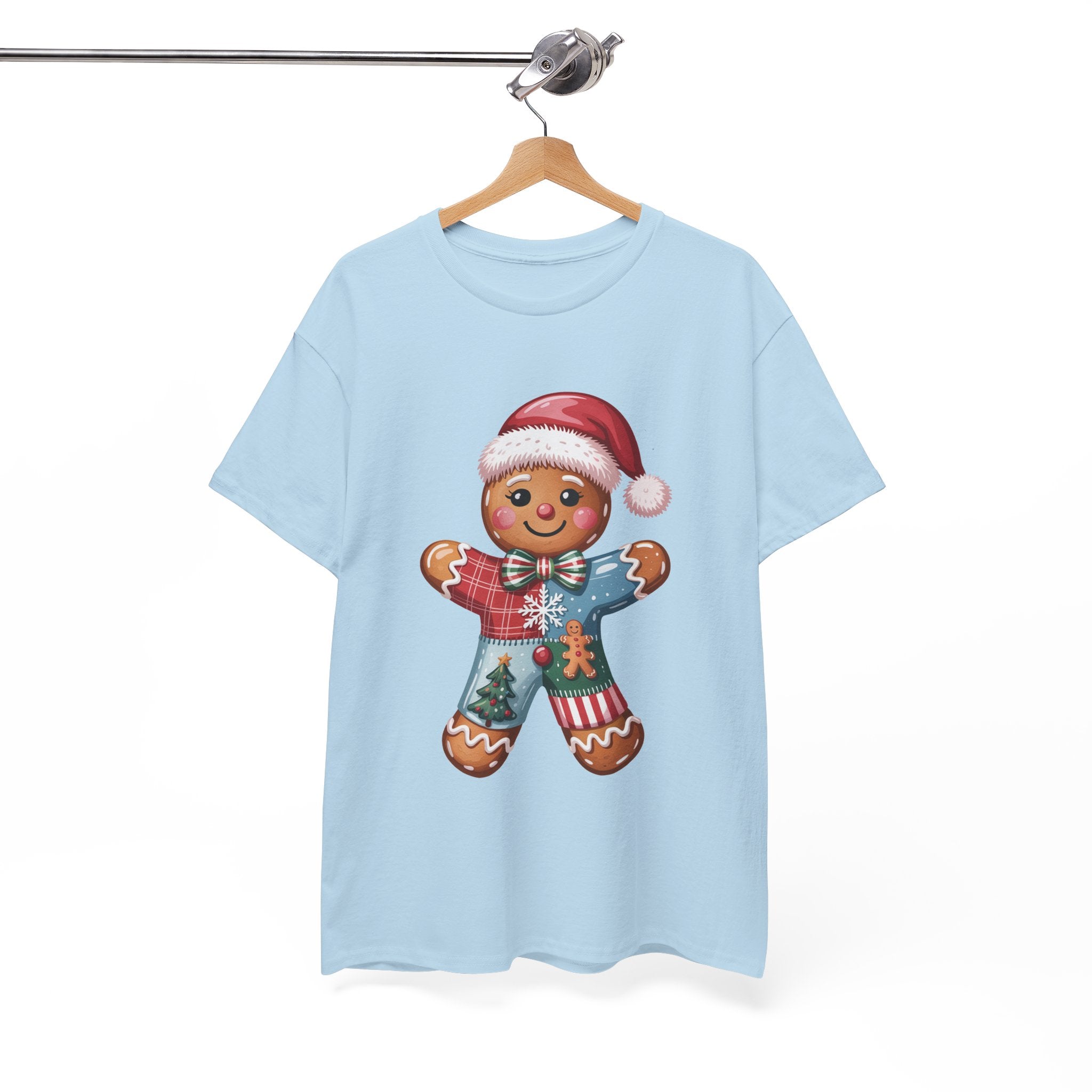 Gingerbread Man Christmas T- Shirt Printify