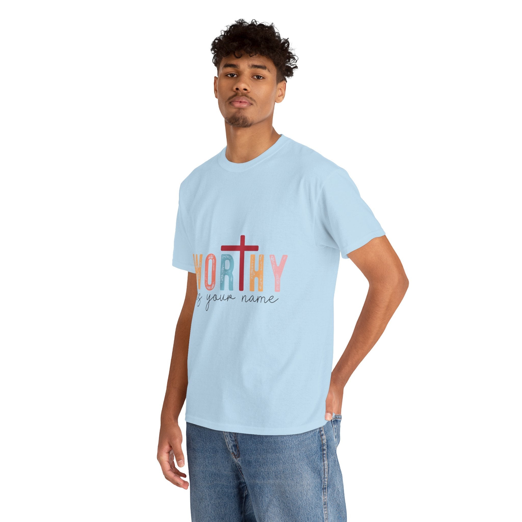 Worthy Christian Graphic T-Shirt Printify