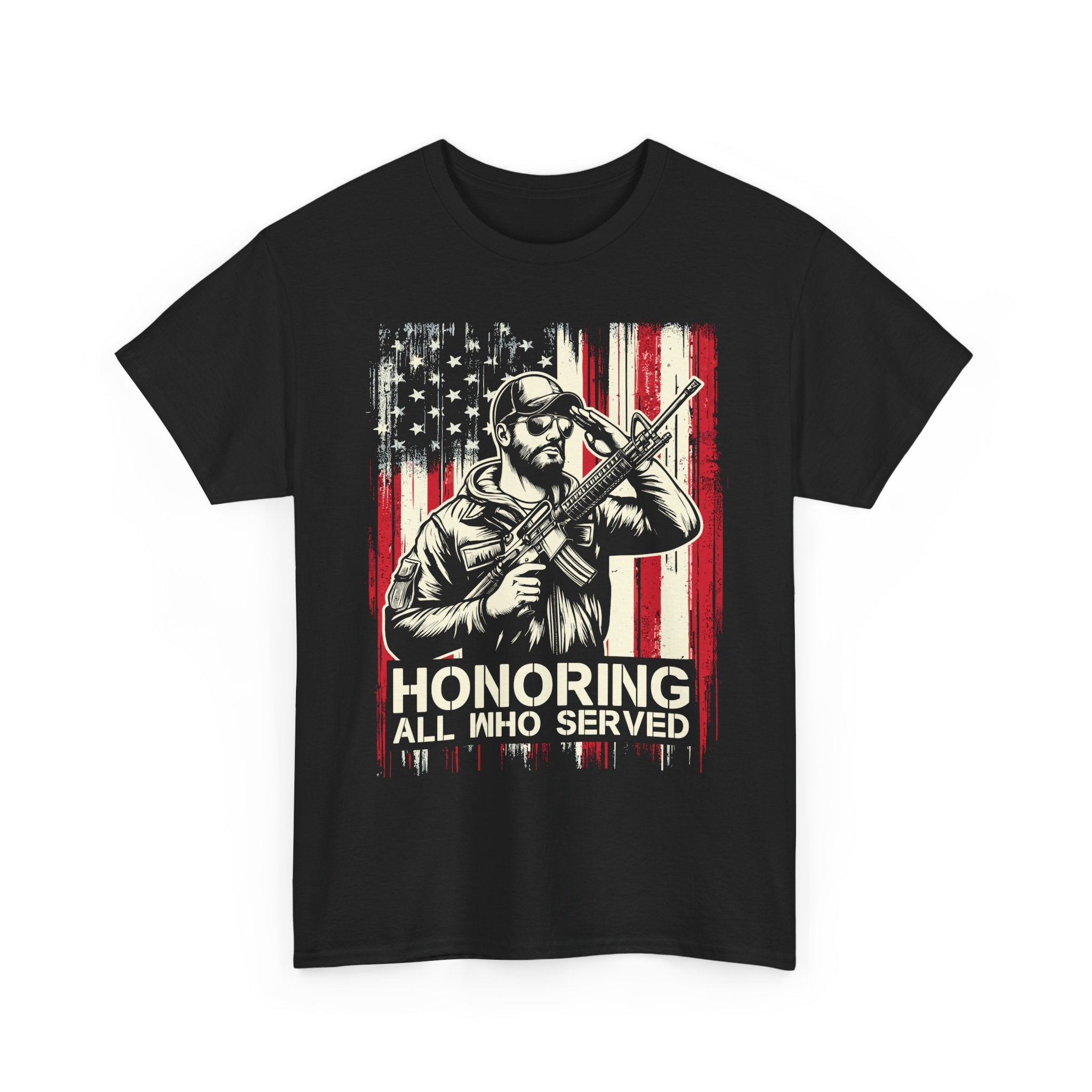 Patriotic Veteran Graphic T-Shirt Printify