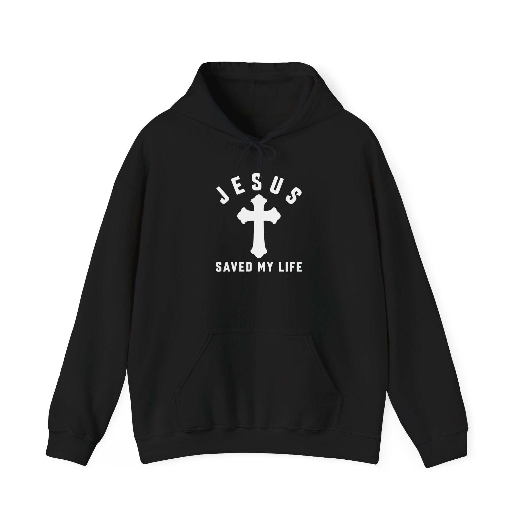 Christian Hoodie "Jesus Saved My Life" Printify