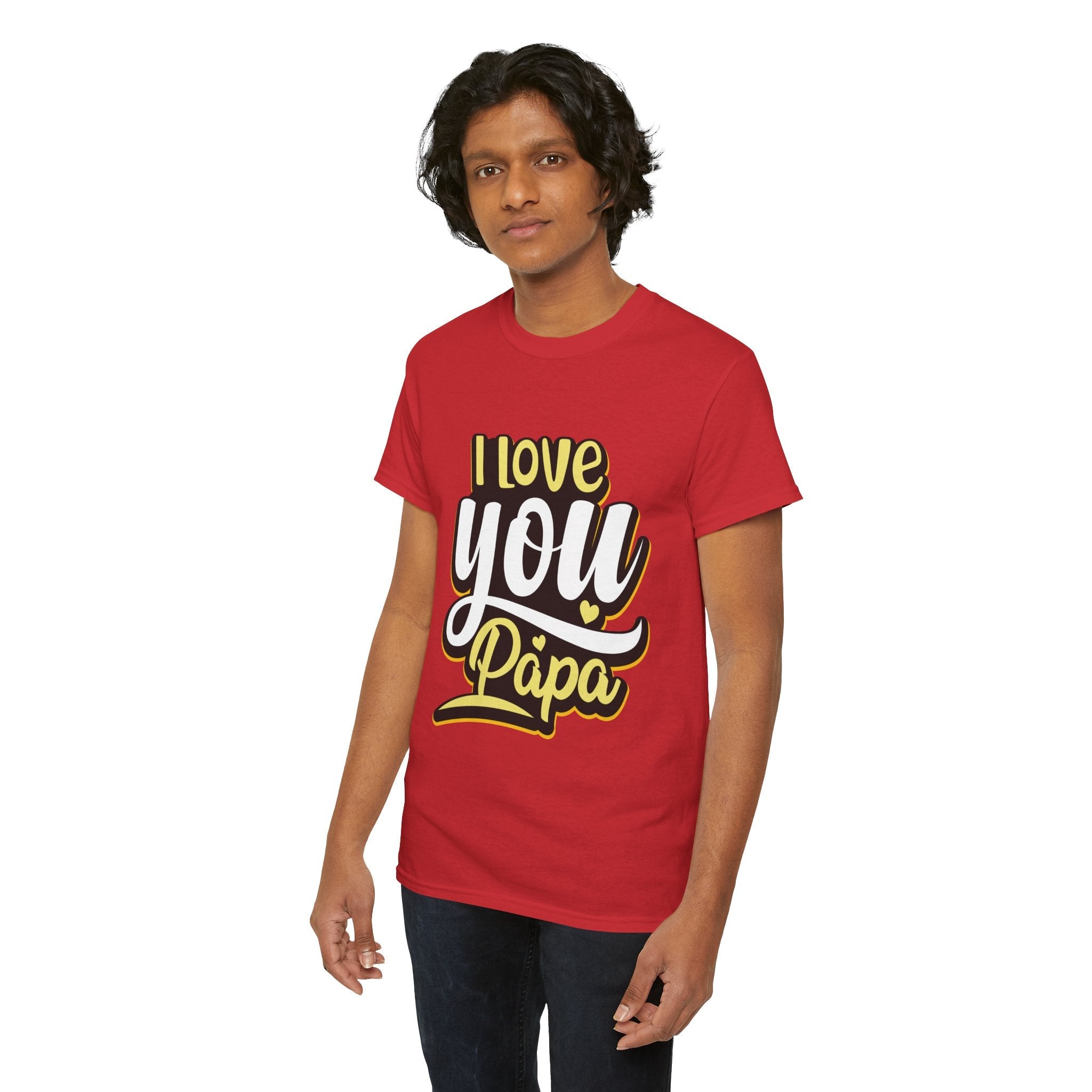 I Love You Papa Unisex Graphic T-Shirt Printify