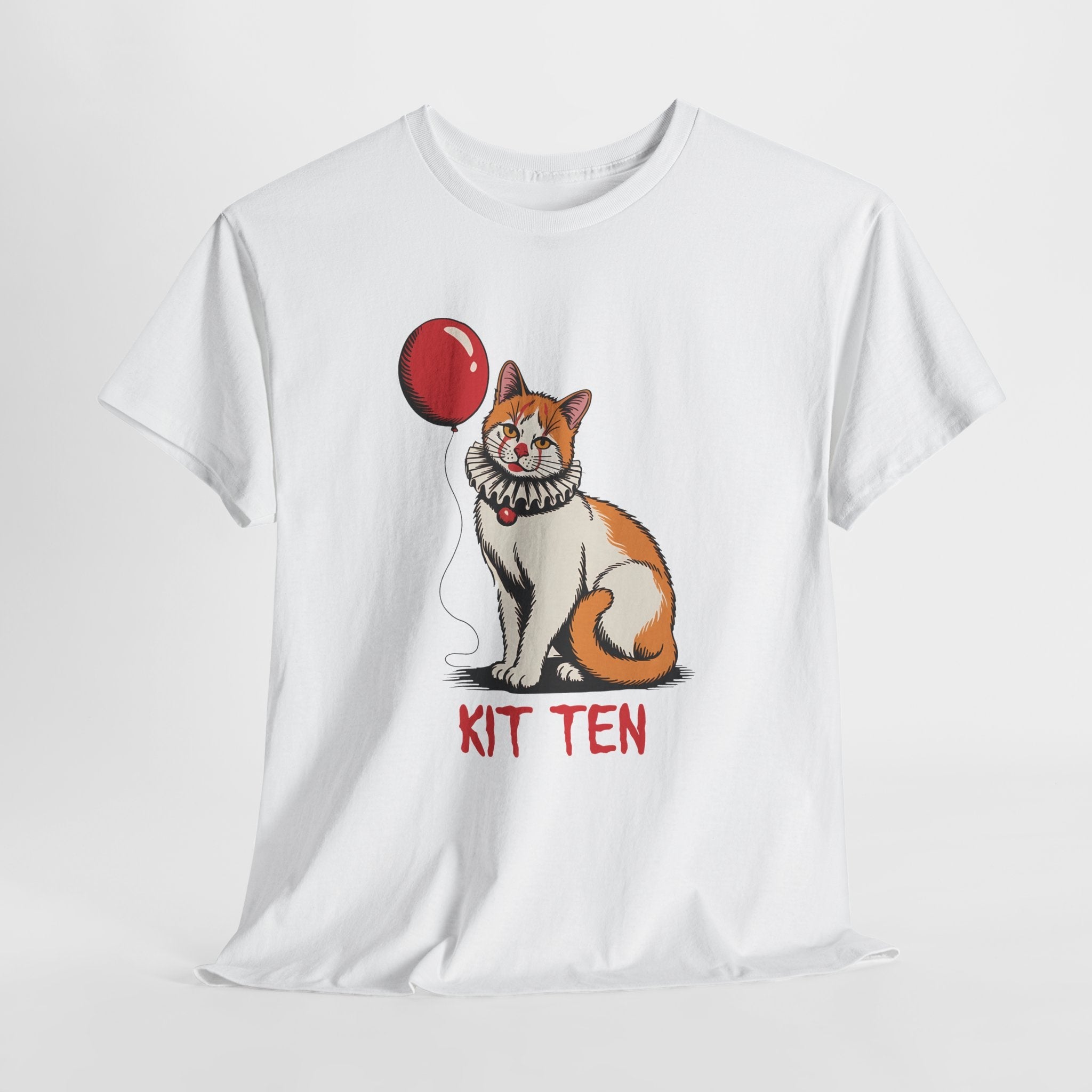 Cute Cat Balloon Graphic T-Shirt Printify