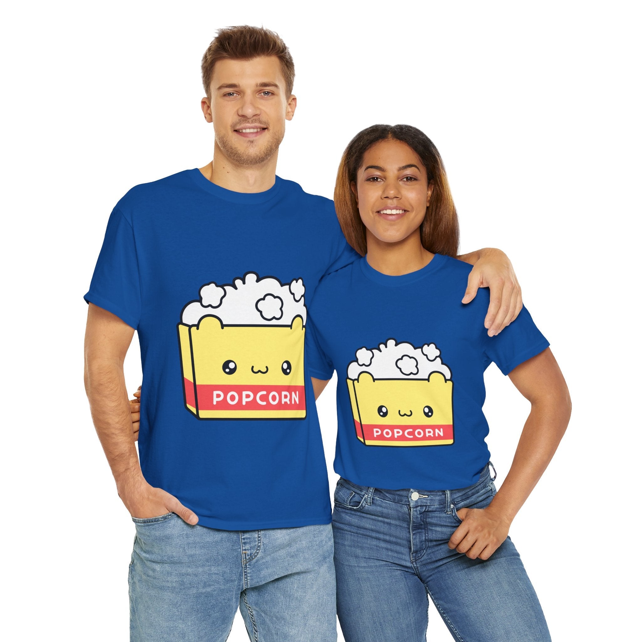Cute Popcorn Graphic Movie T- Shirt Printify