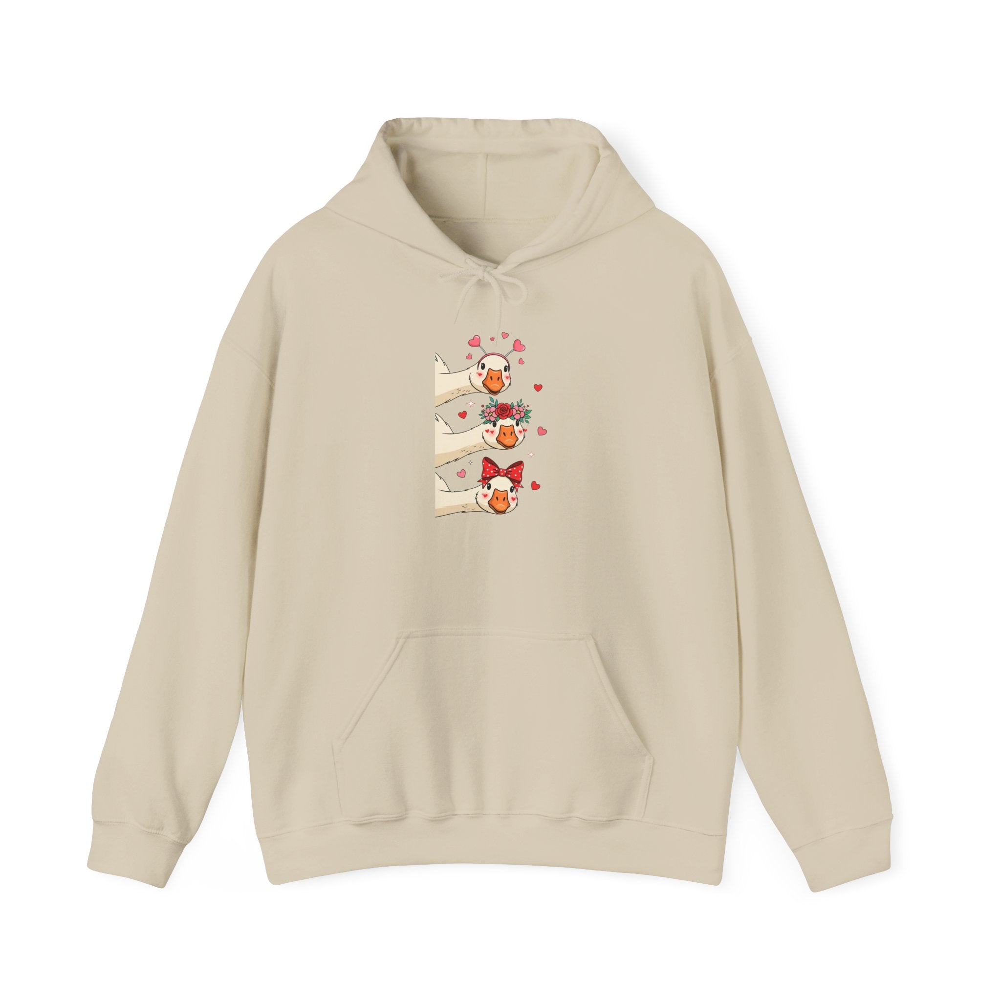 Cute Goose Peeking Hoodie