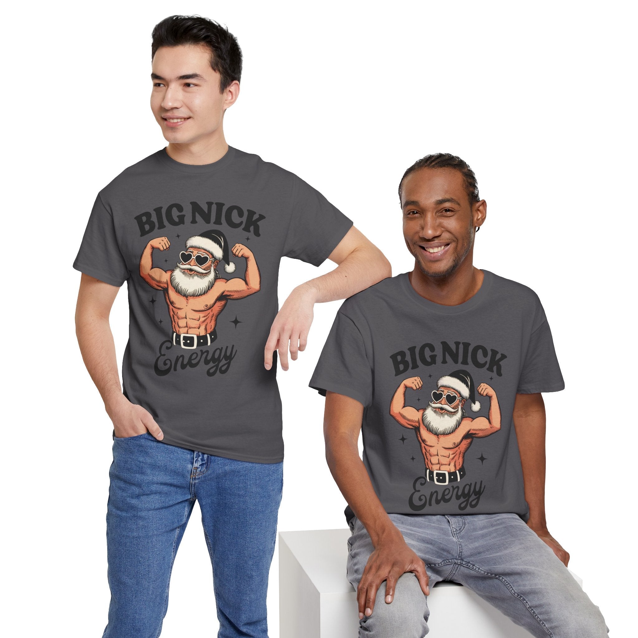 Big Nick Energy Unisex Christmas T-Shirt Printify