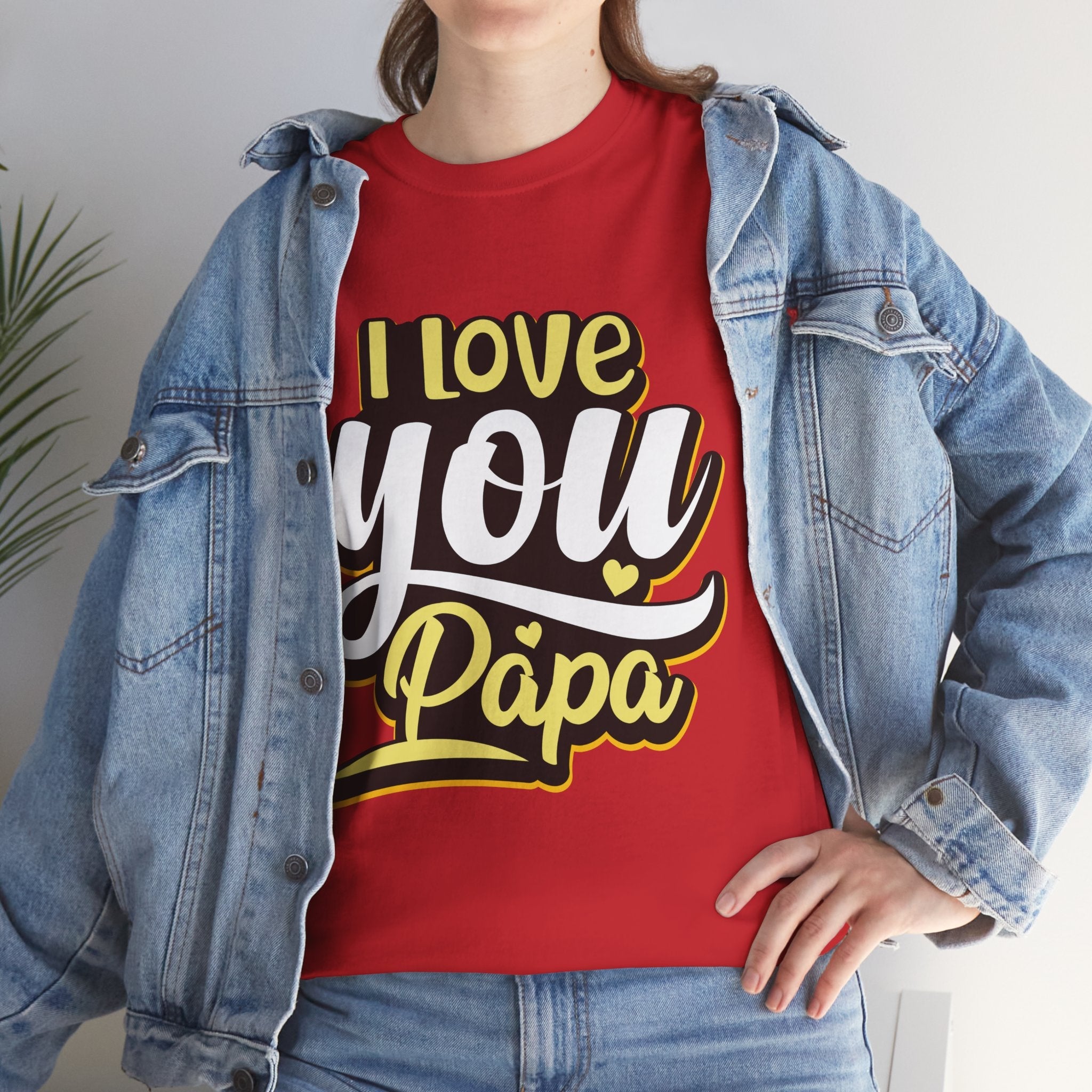 I Love You Papa Unisex Graphic T-Shirt Printify
