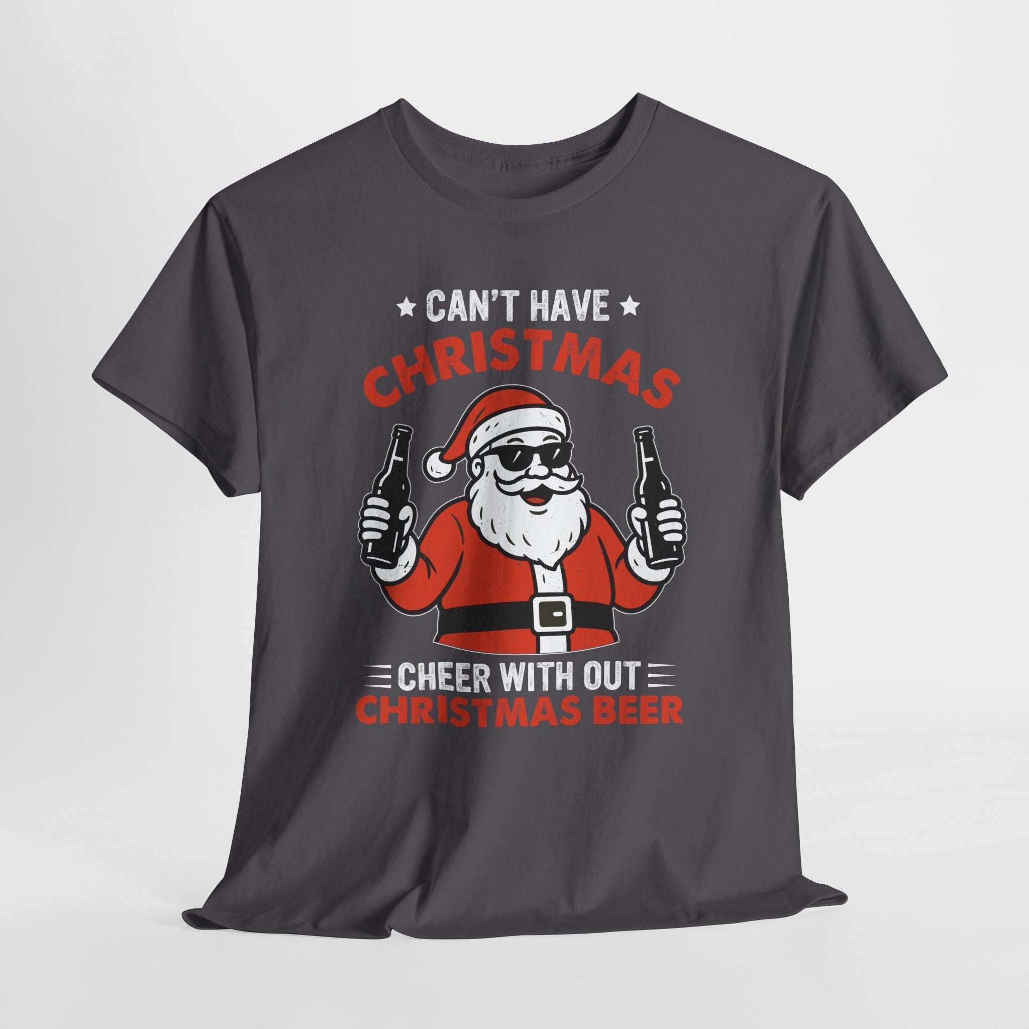 Santa Christmas Beer Graphic T- Shirt Printify