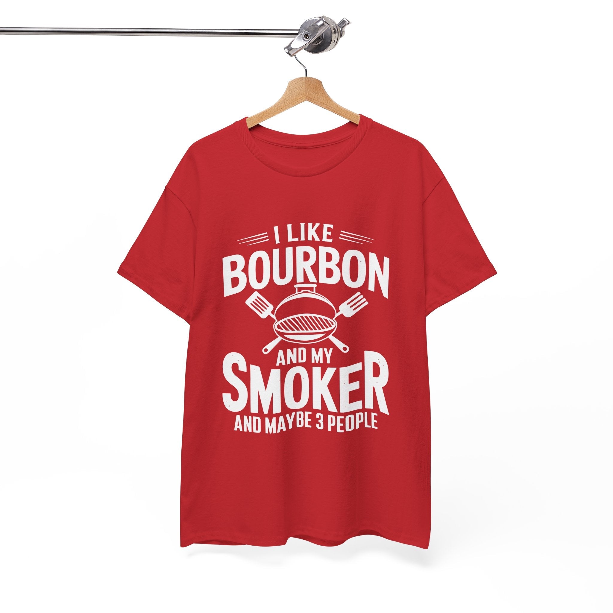 Bourbon Smoker Funny BBQ T- Shirt Printify