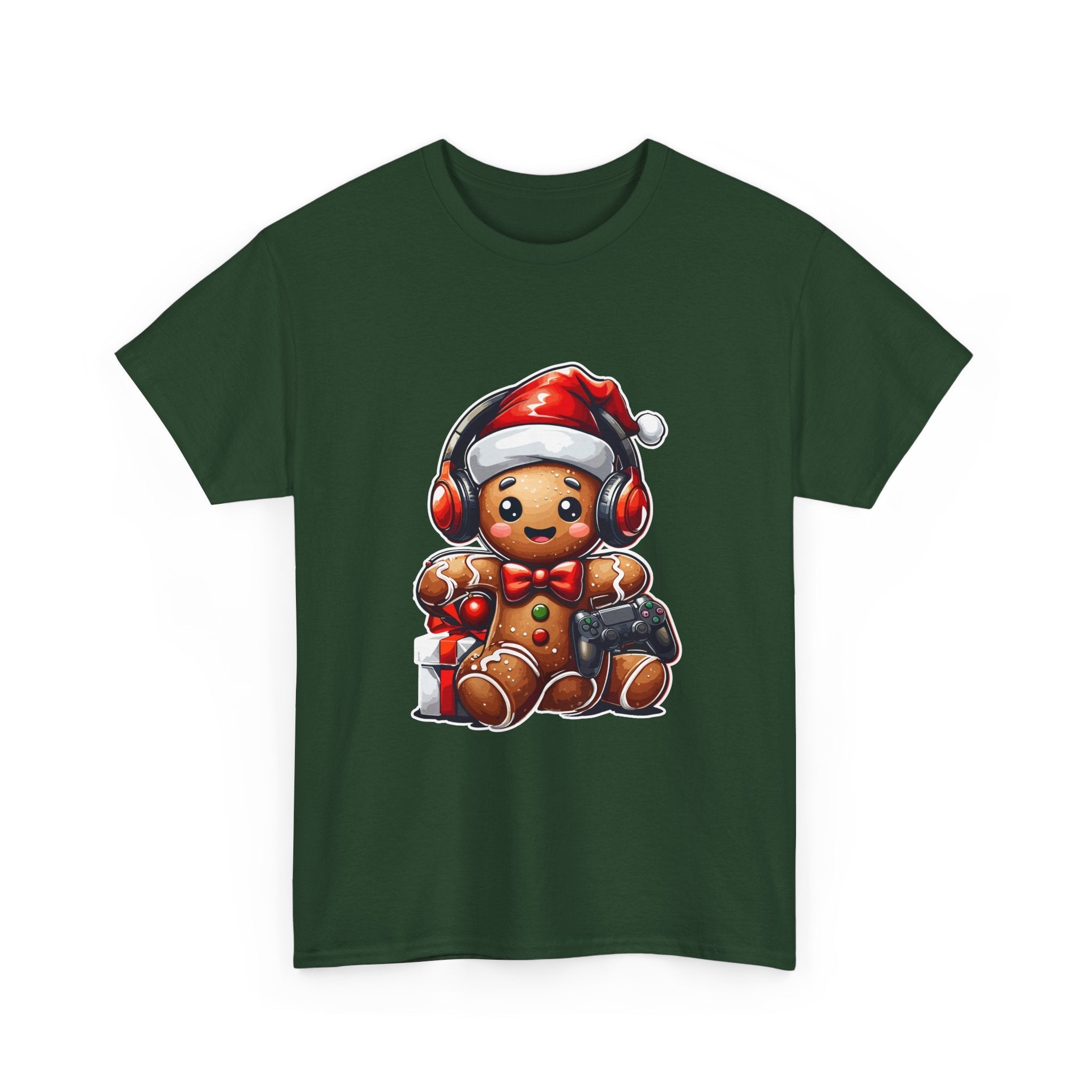 Gamer Gingerbread Unisex Graphic T- Shirt Printify
