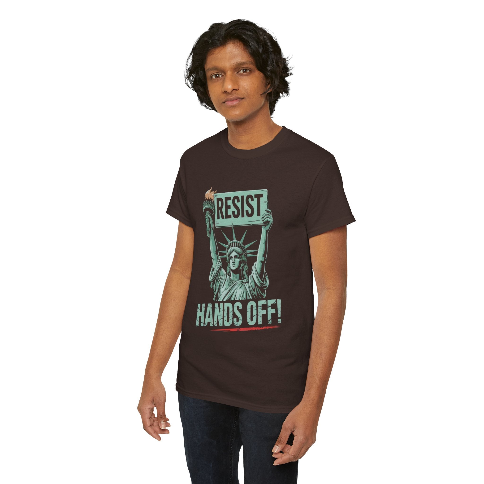 'Resist Hands Off!' Graphic T- Shirt Printify