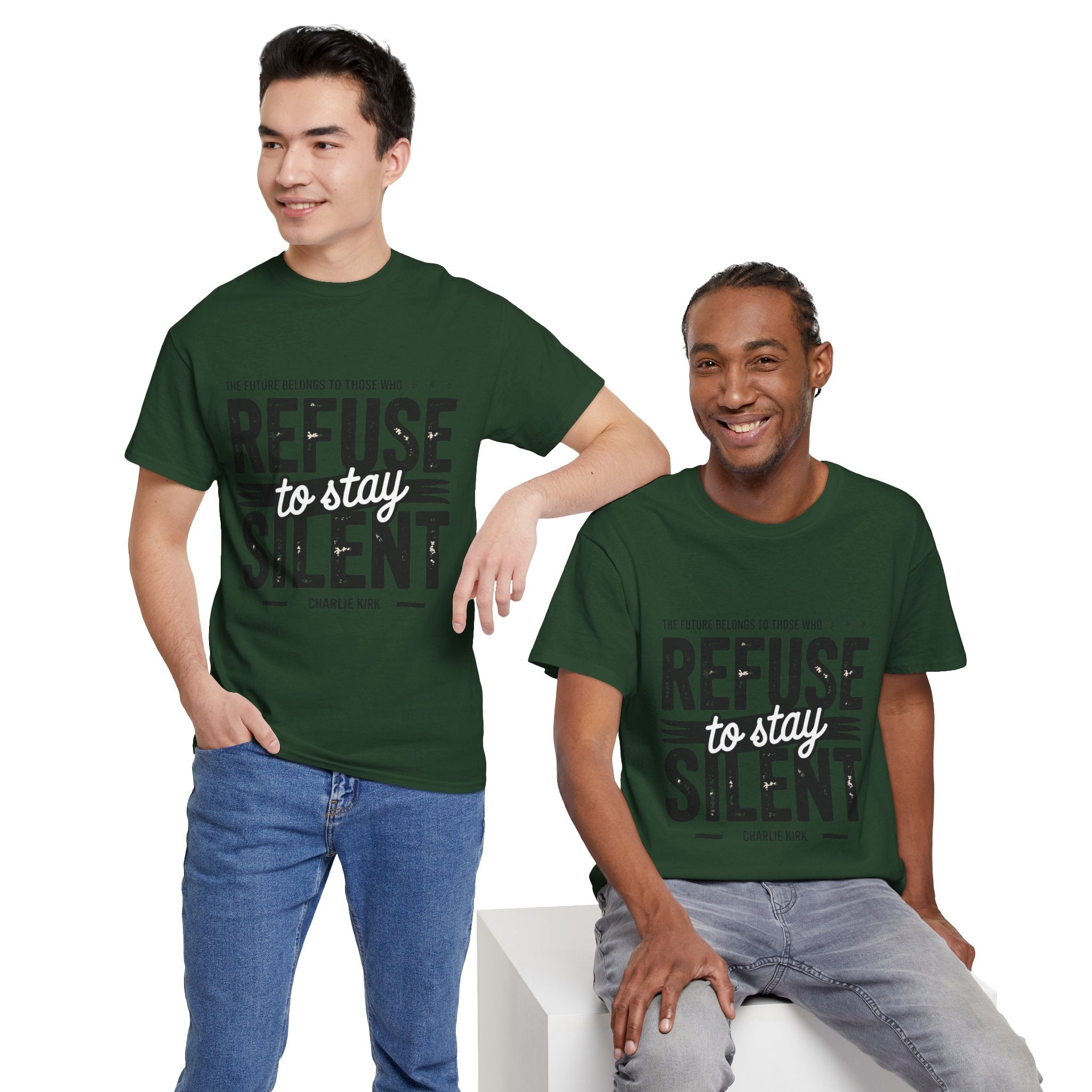 Refuse to Stay Silent Graphic T-Shirt Printify