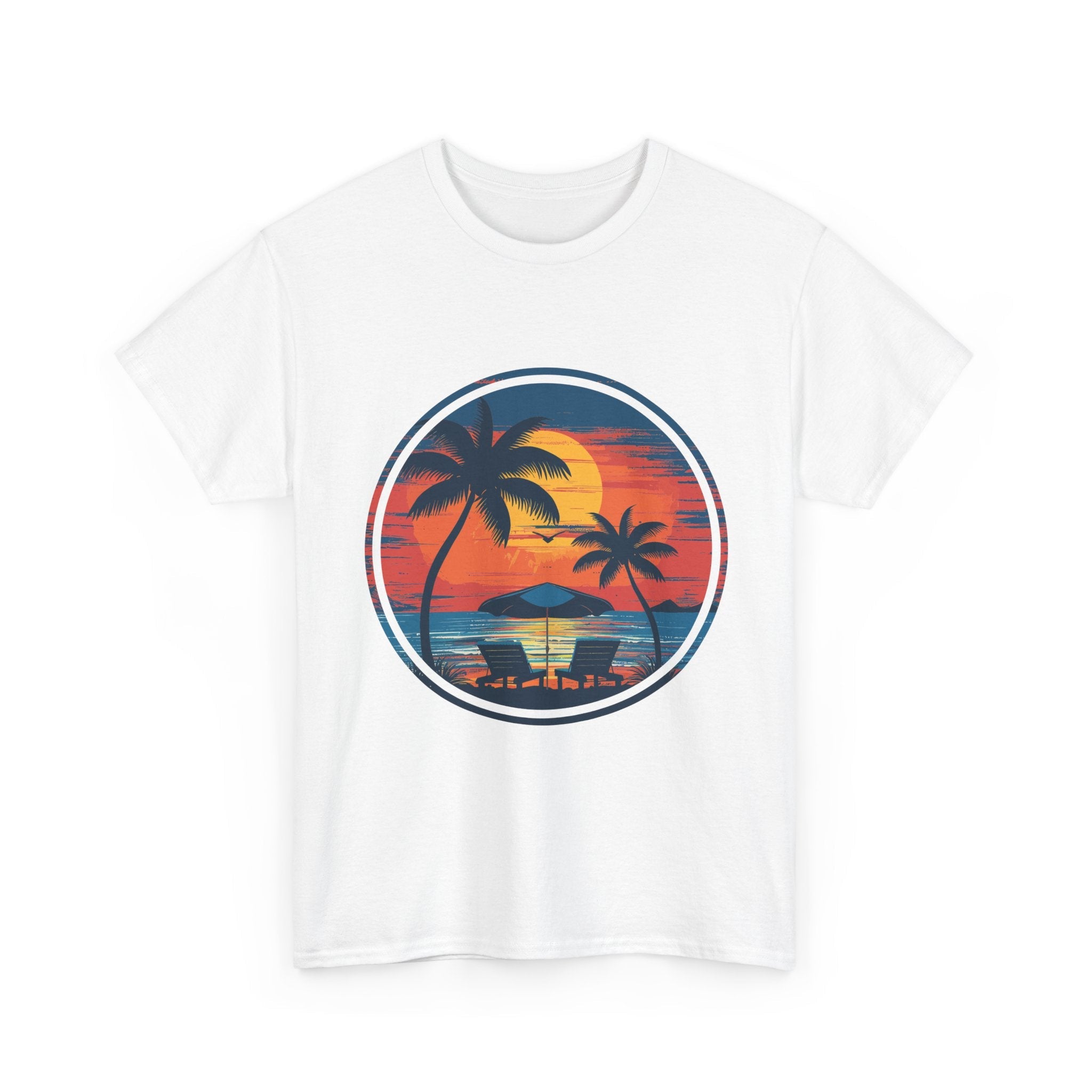 Tropical Sunset Graphic T- Shirt Printify