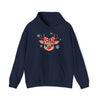 Cute Reindeer Face Hoodie Printify