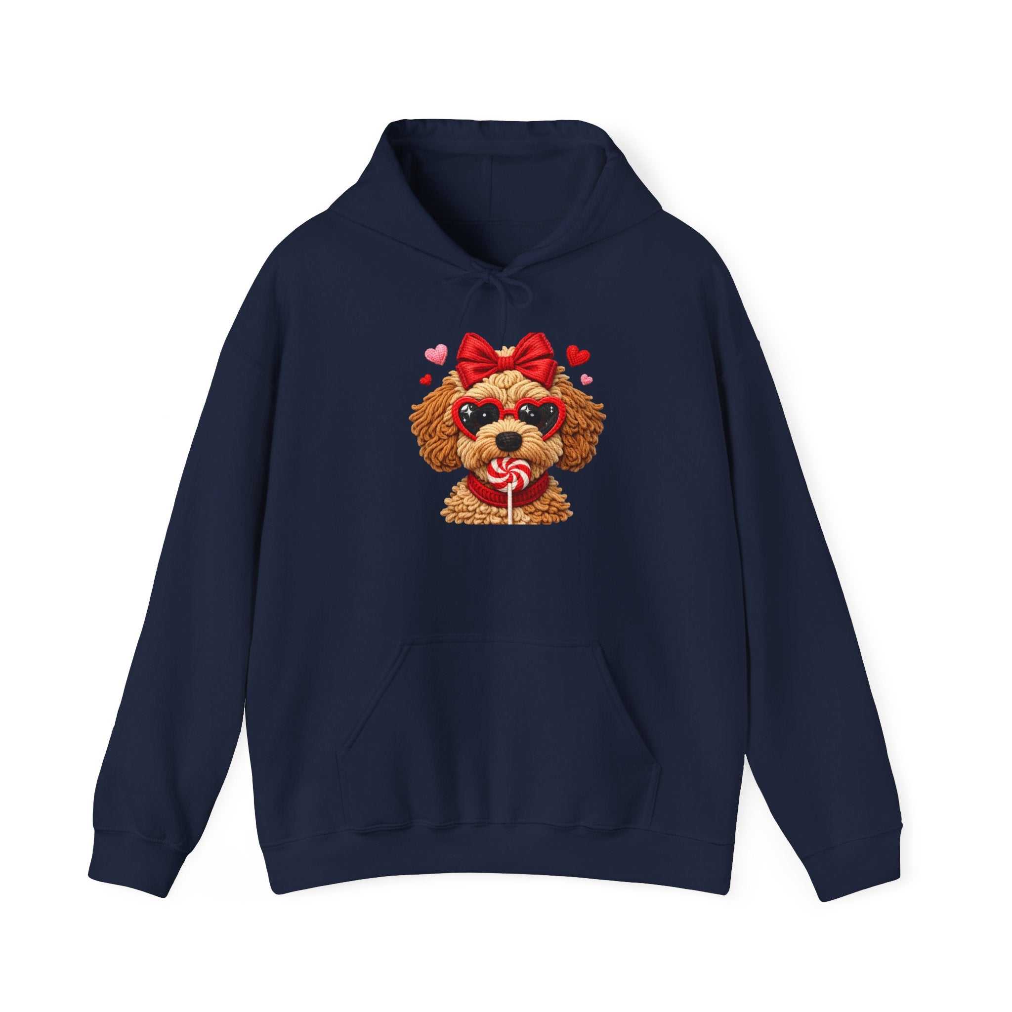 Poodle Puppy Valentine Hoodie