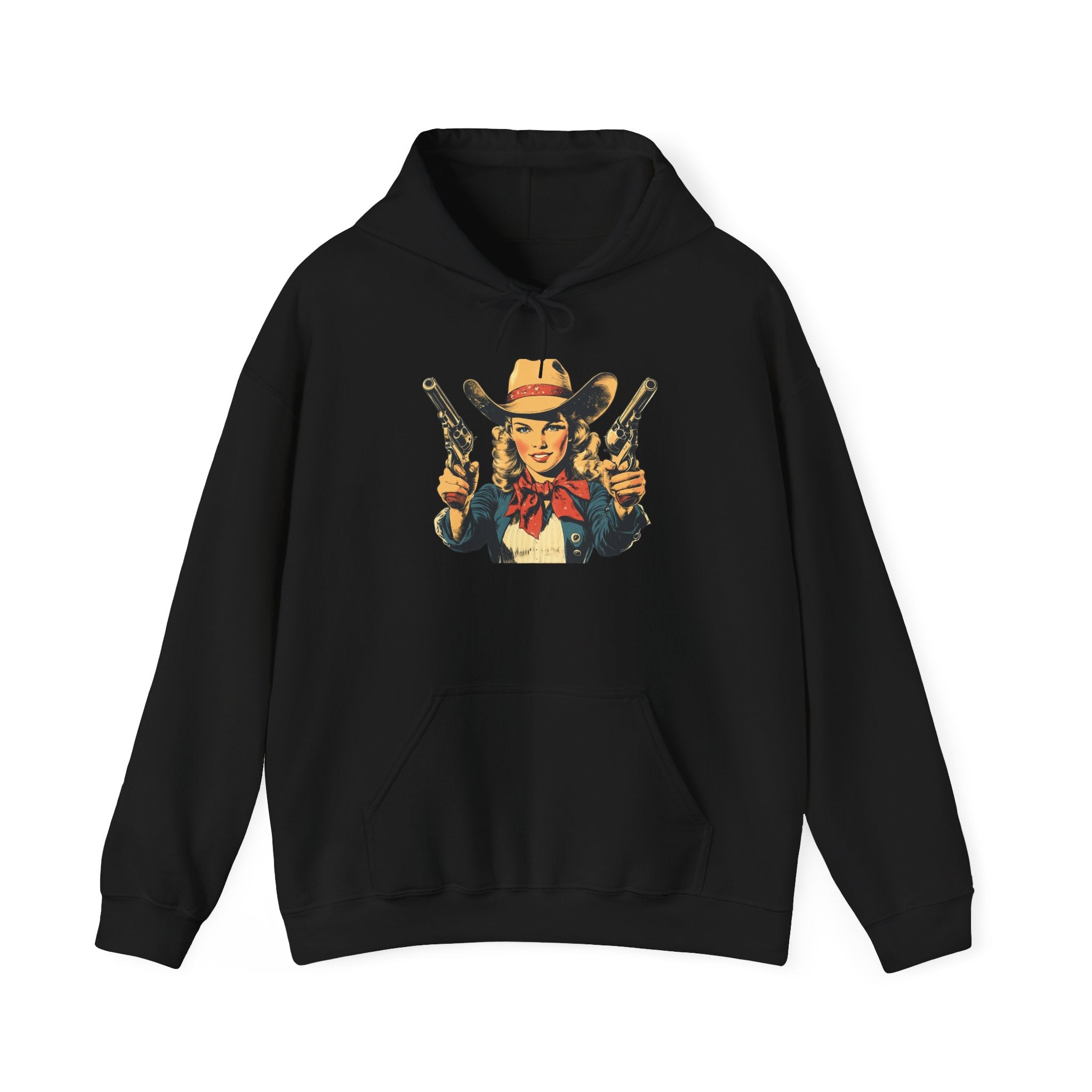 Cowgirl Retro Graphic Hoodie Printify