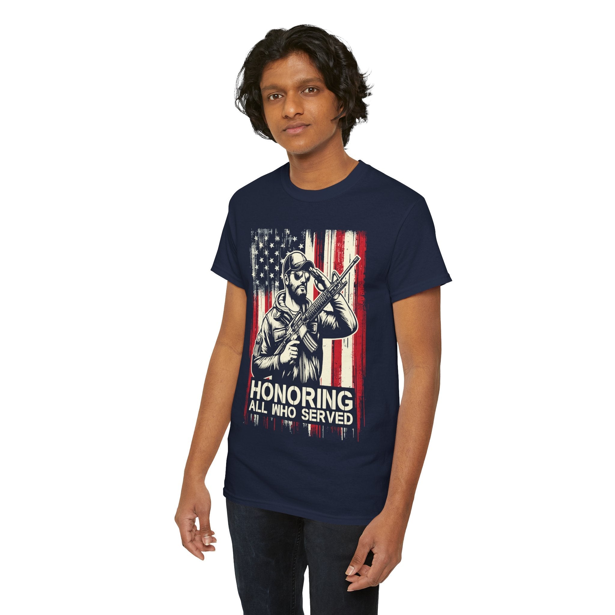Patriotic Veteran Graphic T-Shirt Printify