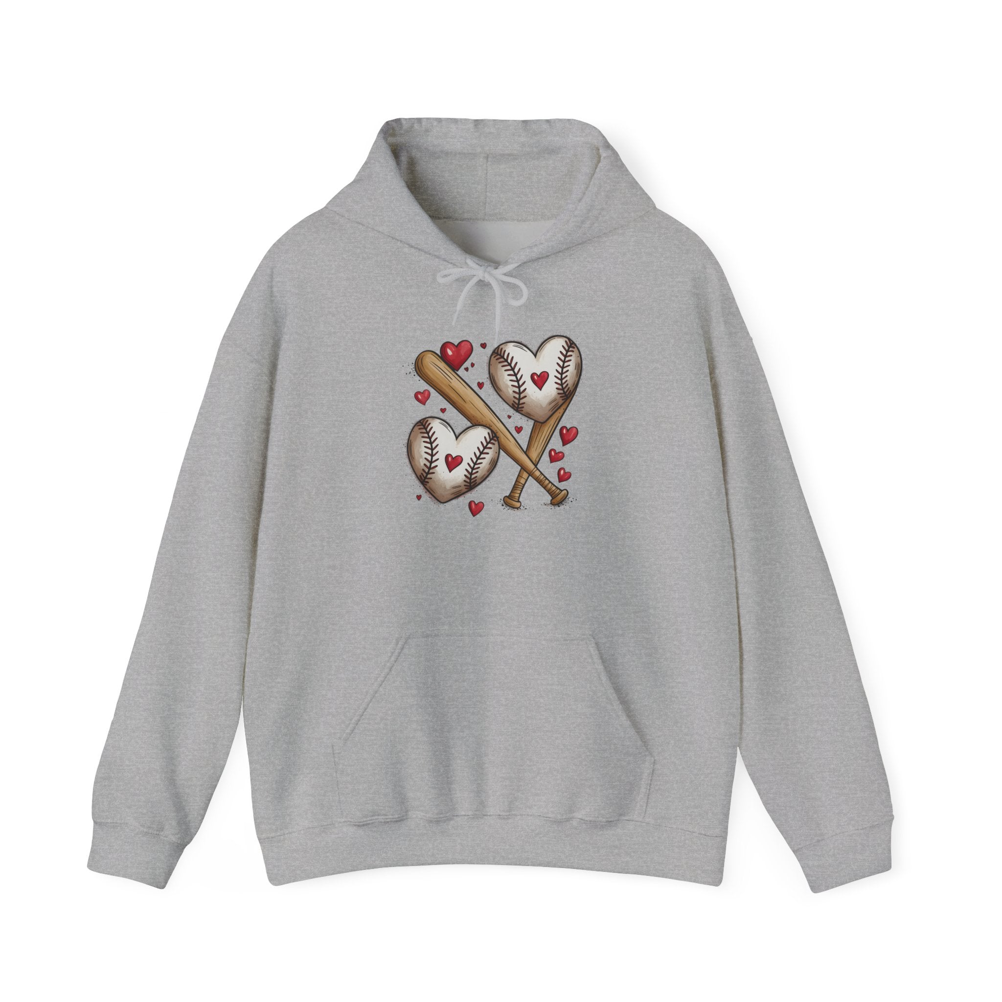 Cute Baseball Heart Hoodie