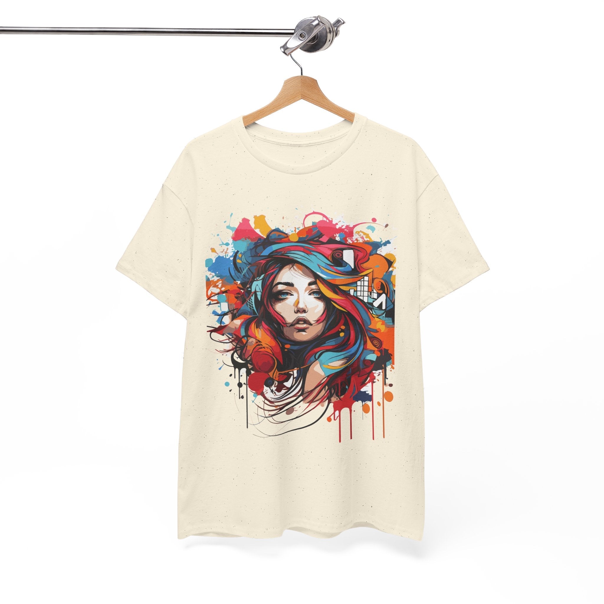 Girl Graffiti Art T-Shirt Printify