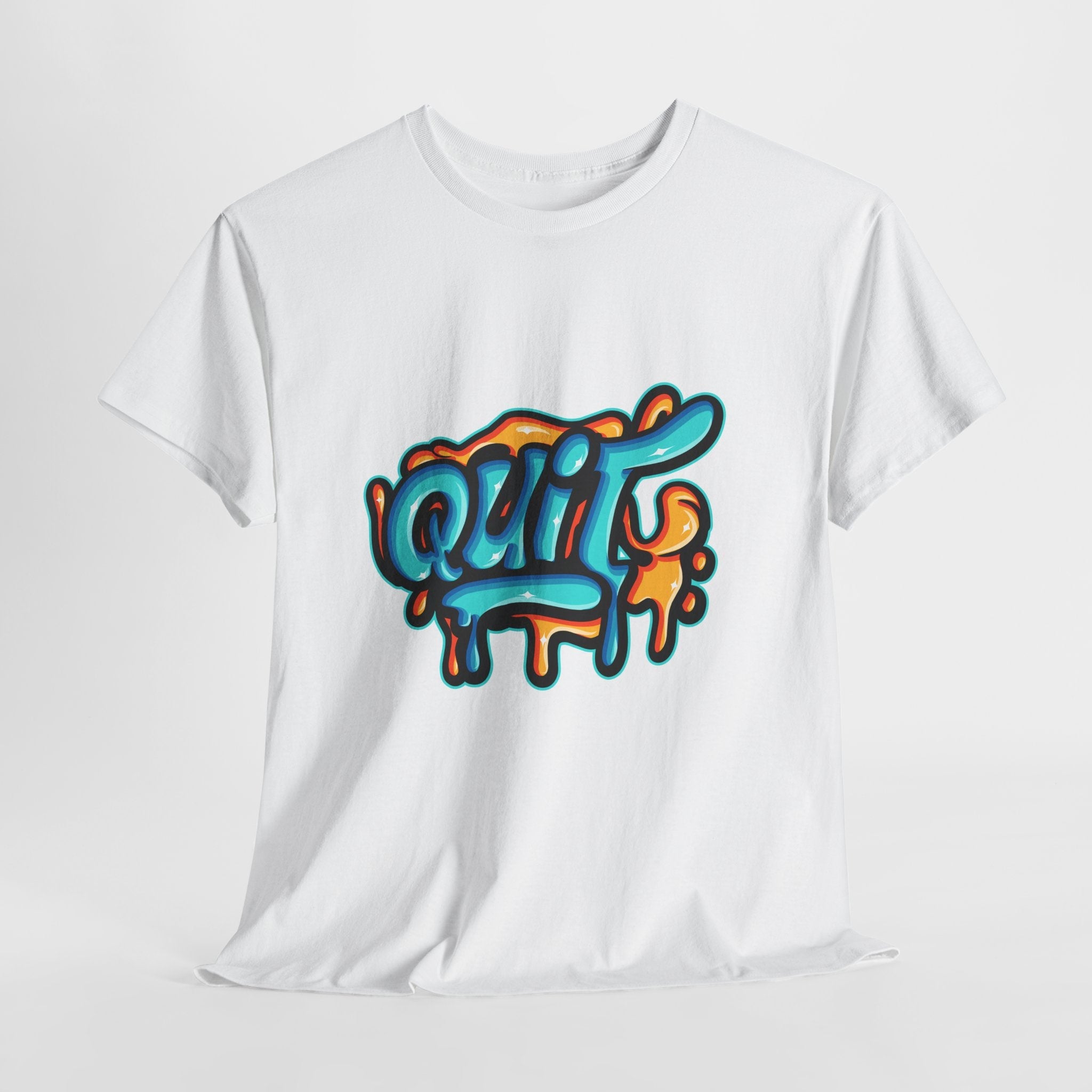 Graffiti Style Quit T-Shirt Printify