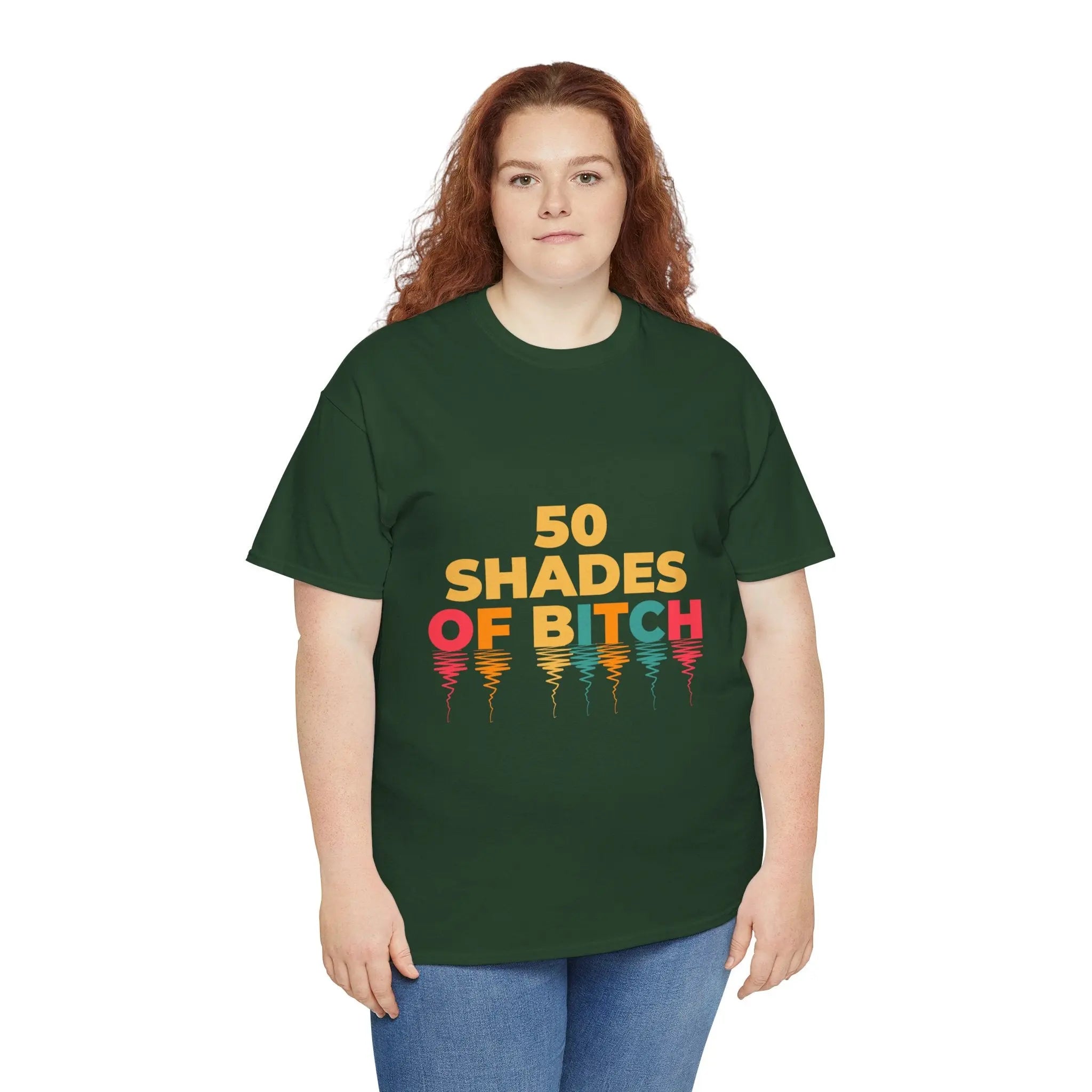 50 Shades of Bitch Funny Graphic T- Shirt Printify