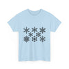 Snowflake Pattern Winter T- Shirt Printify