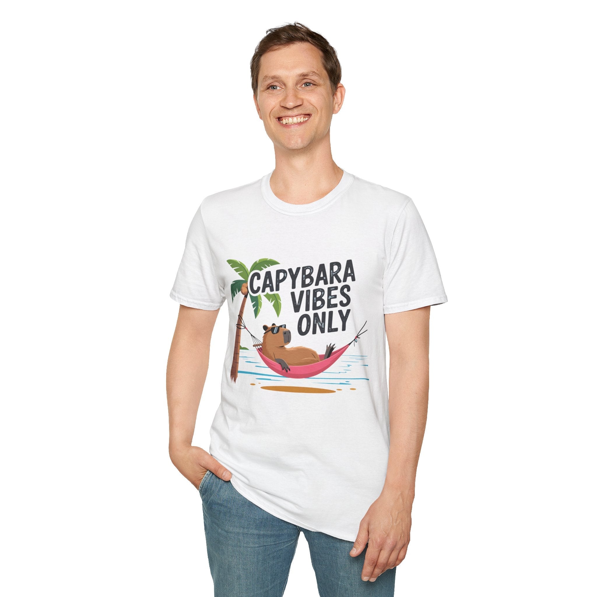 Capybara Vibes Only T-Shirt Printify