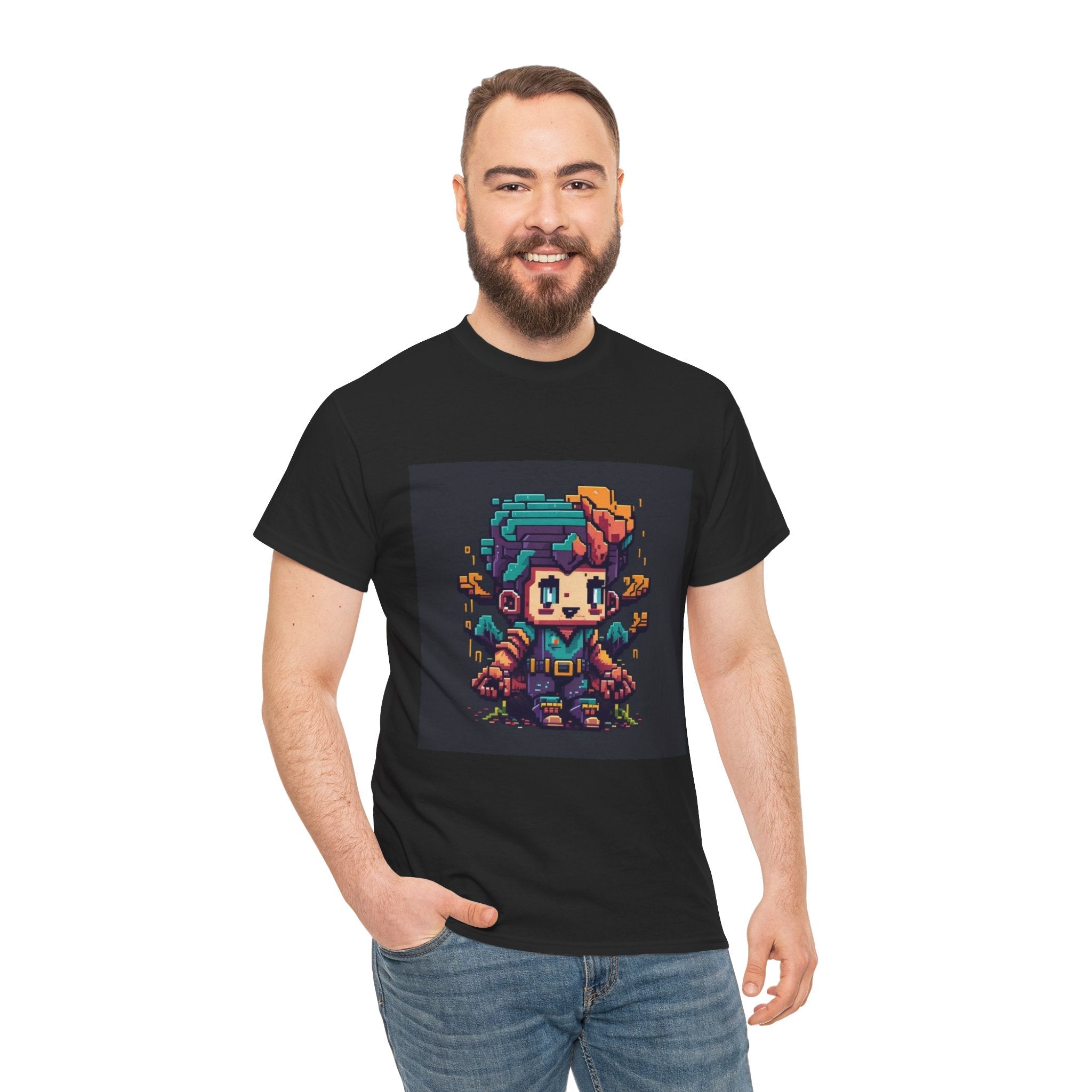 Pixel Art Retro Gamer T- Shirt Printify