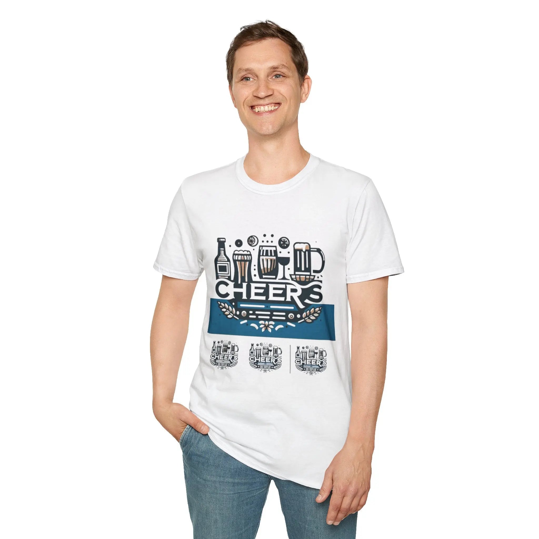 Cheers Unisex Party T-shirt Printify