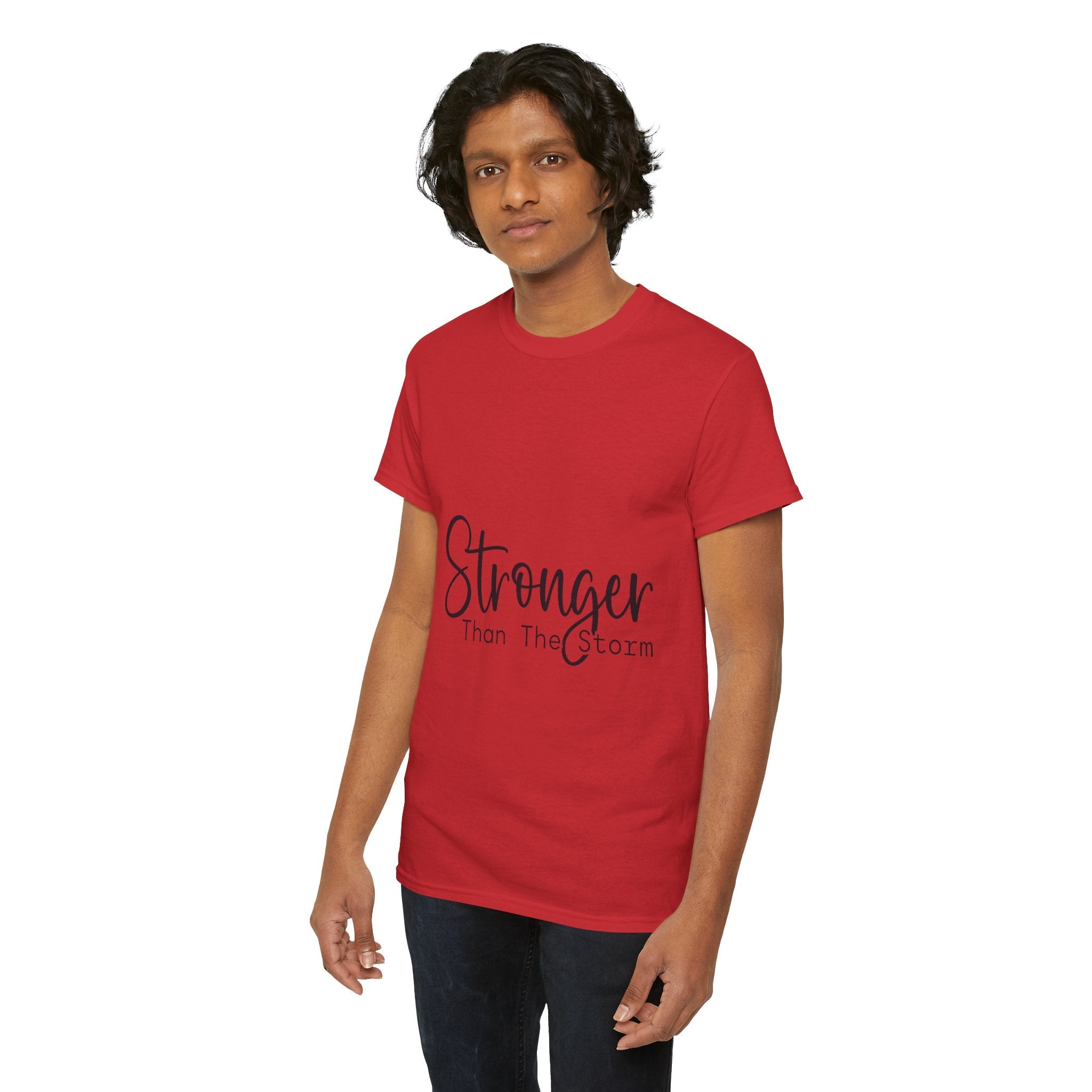 Stronger Than The Storm Inspirational T-Shirt Printify