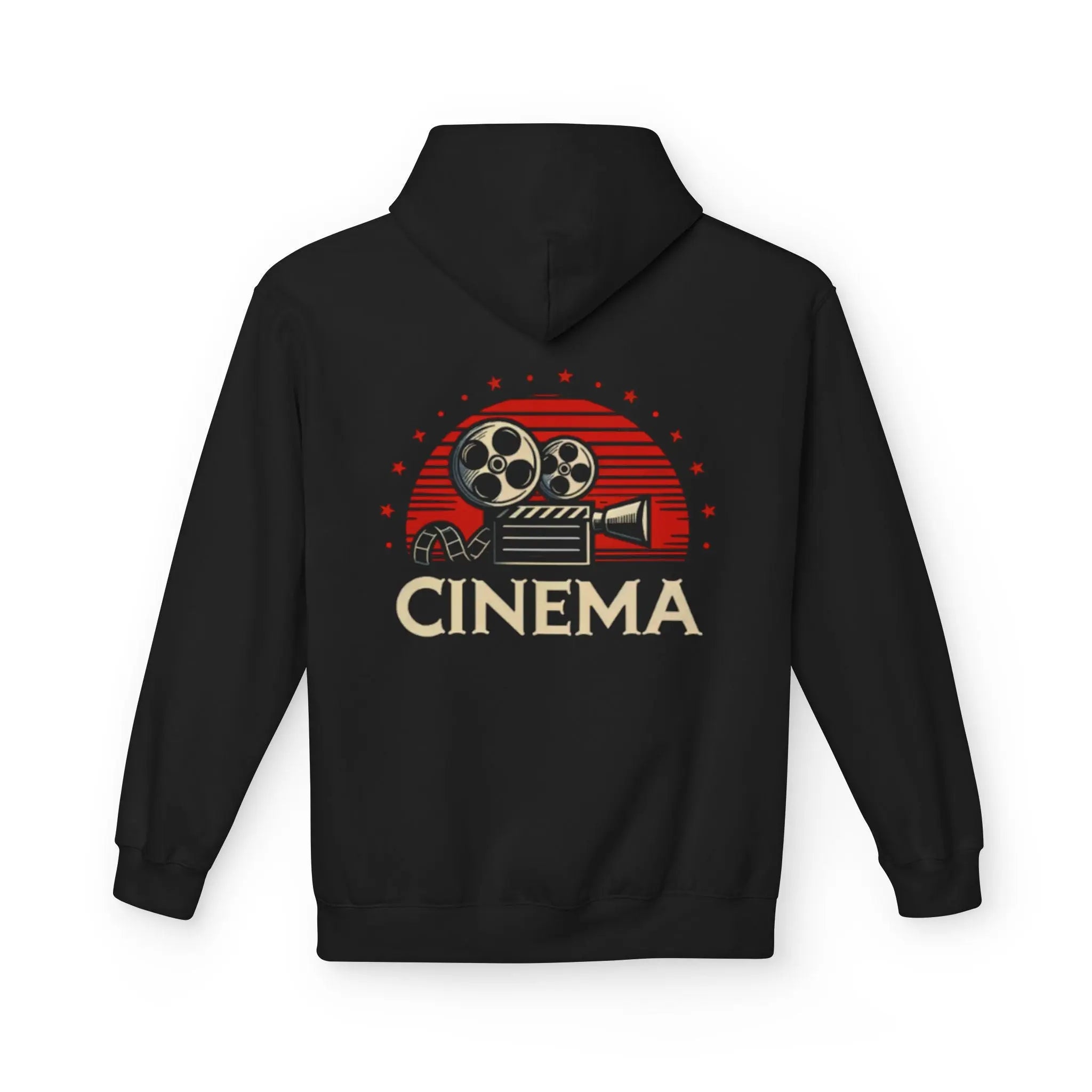 Retro Cinema Unisex Fleece Hoodie Printify
