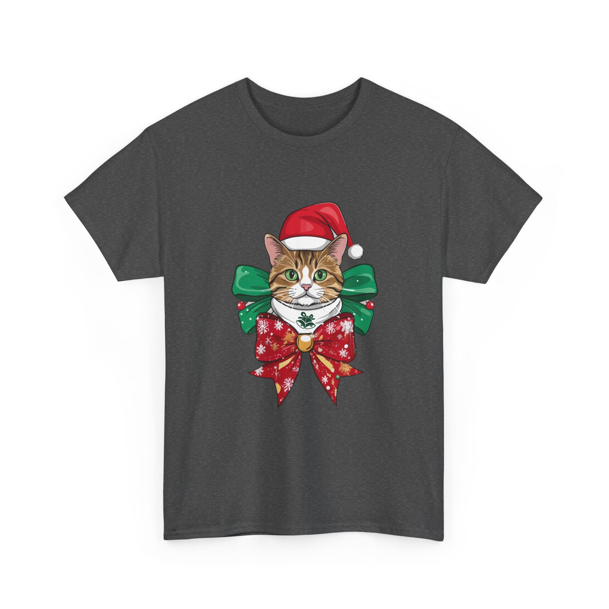 Christmas Cat Graphic T- Shirt Printify