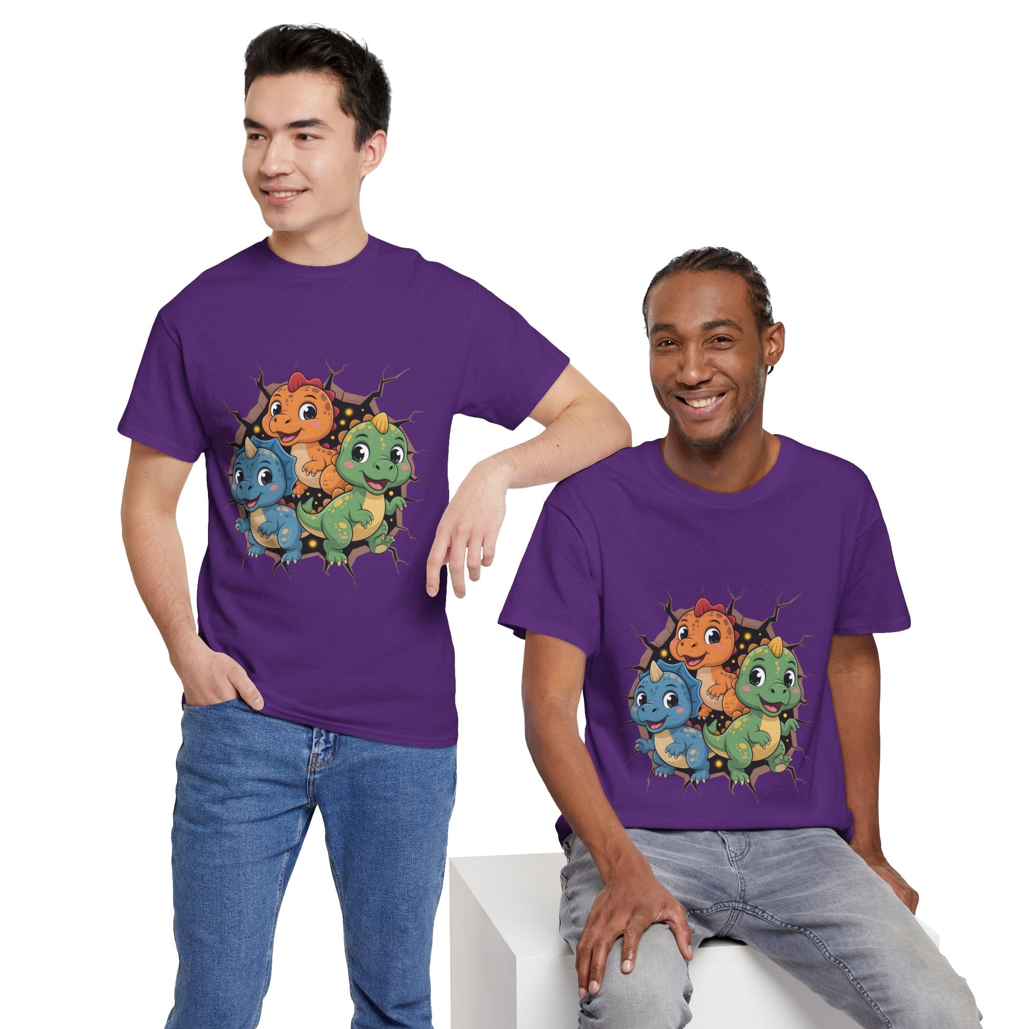 Cute Dinosaur Unisex Graphic T-Shirt Printify