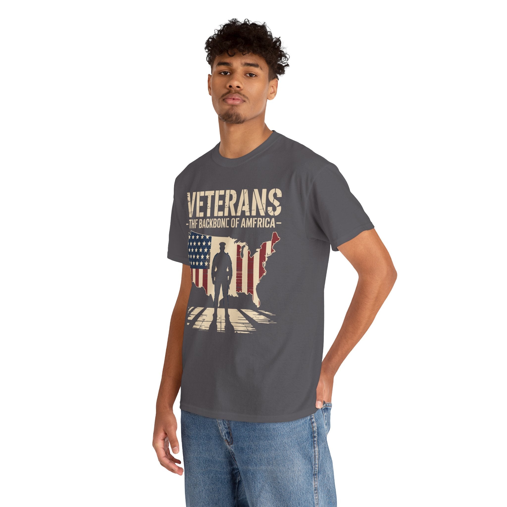 Veterans Tribute the Backbone of America T-Shirt Printify