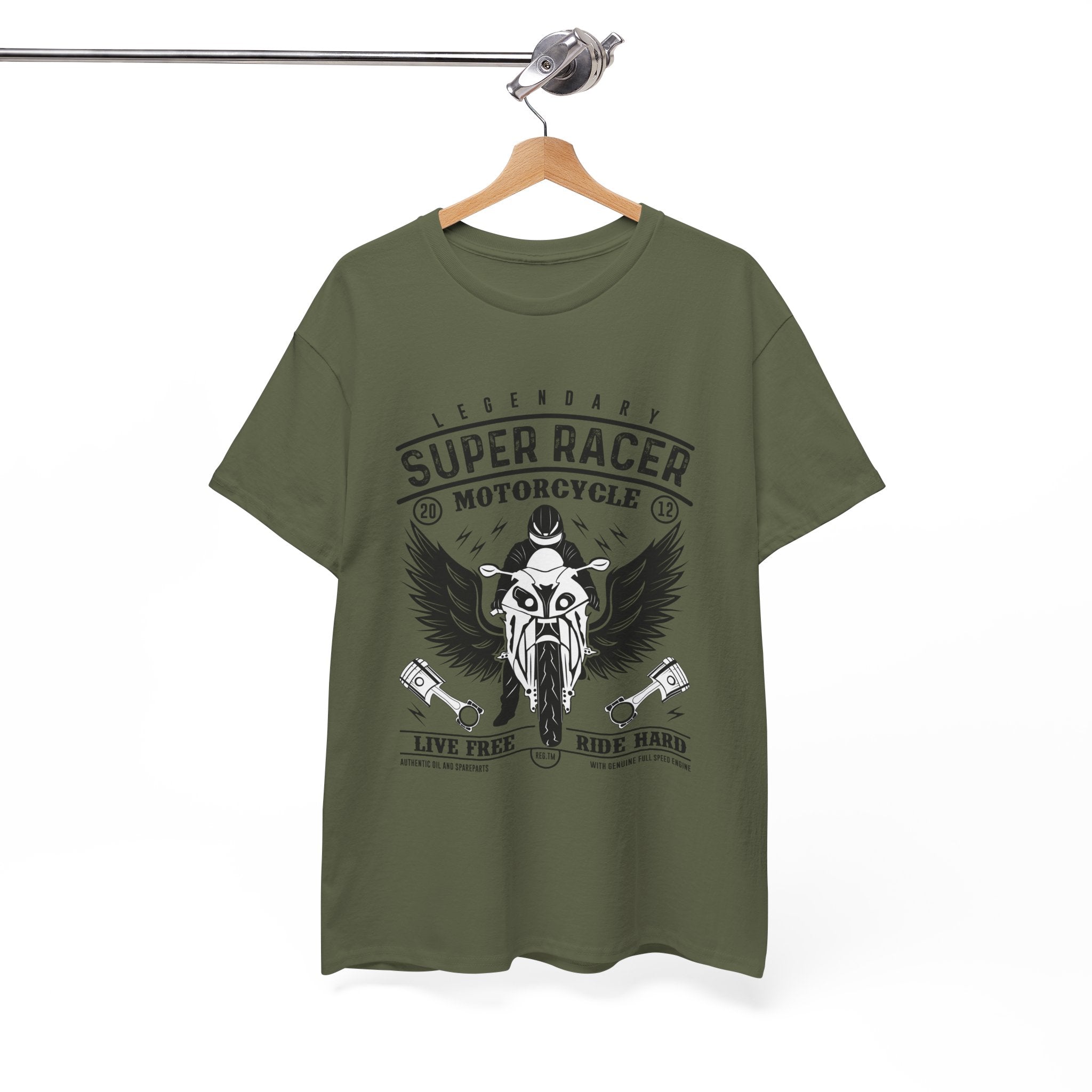 Super Racer Motorcycle T- Shirt Printify