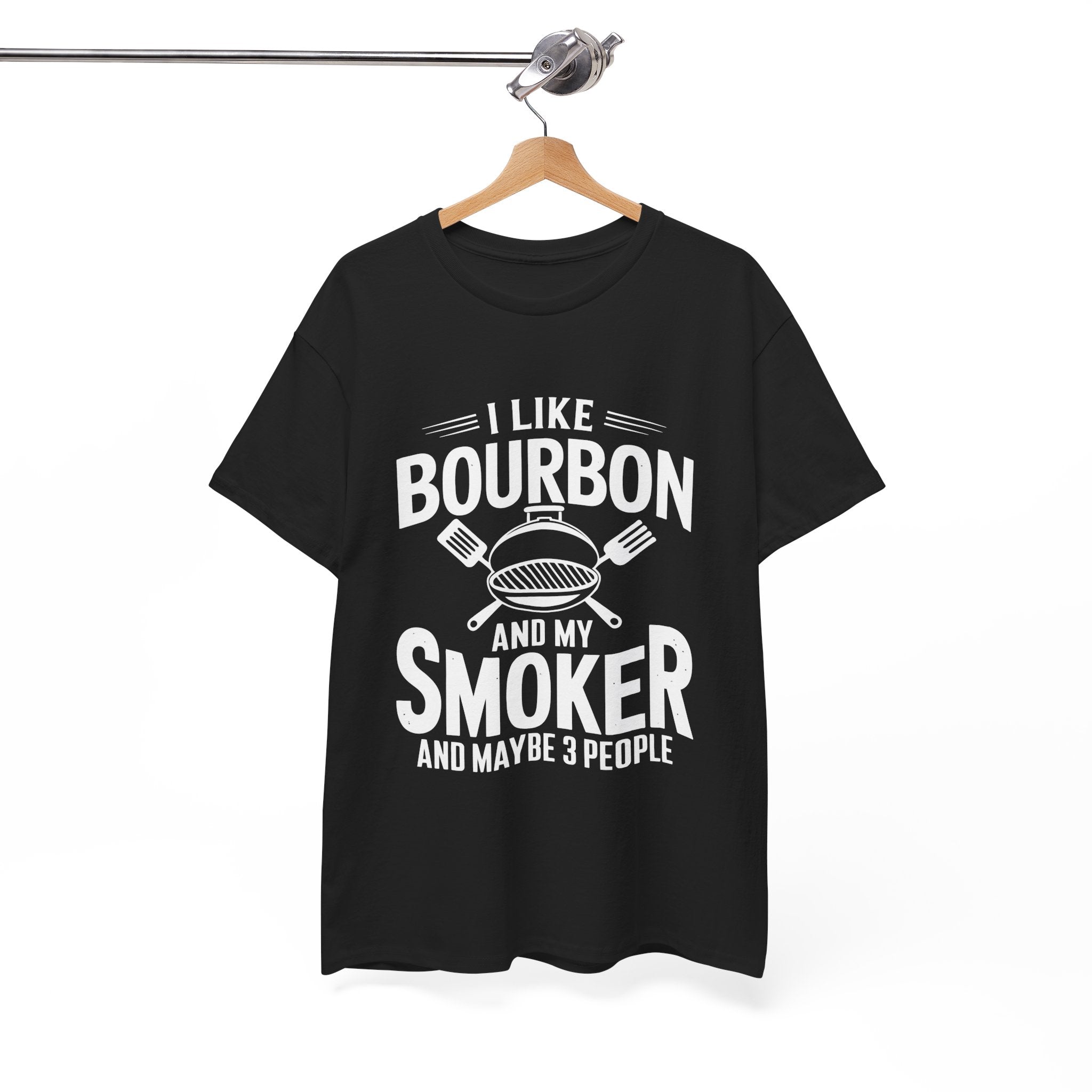 Bourbon Smoker Funny BBQ T- Shirt Printify