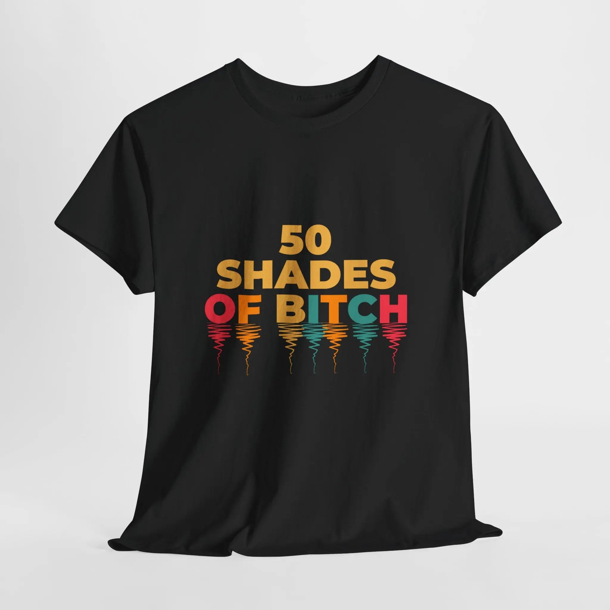 50 Shades of Bitch Funny Graphic T- Shirt Printify