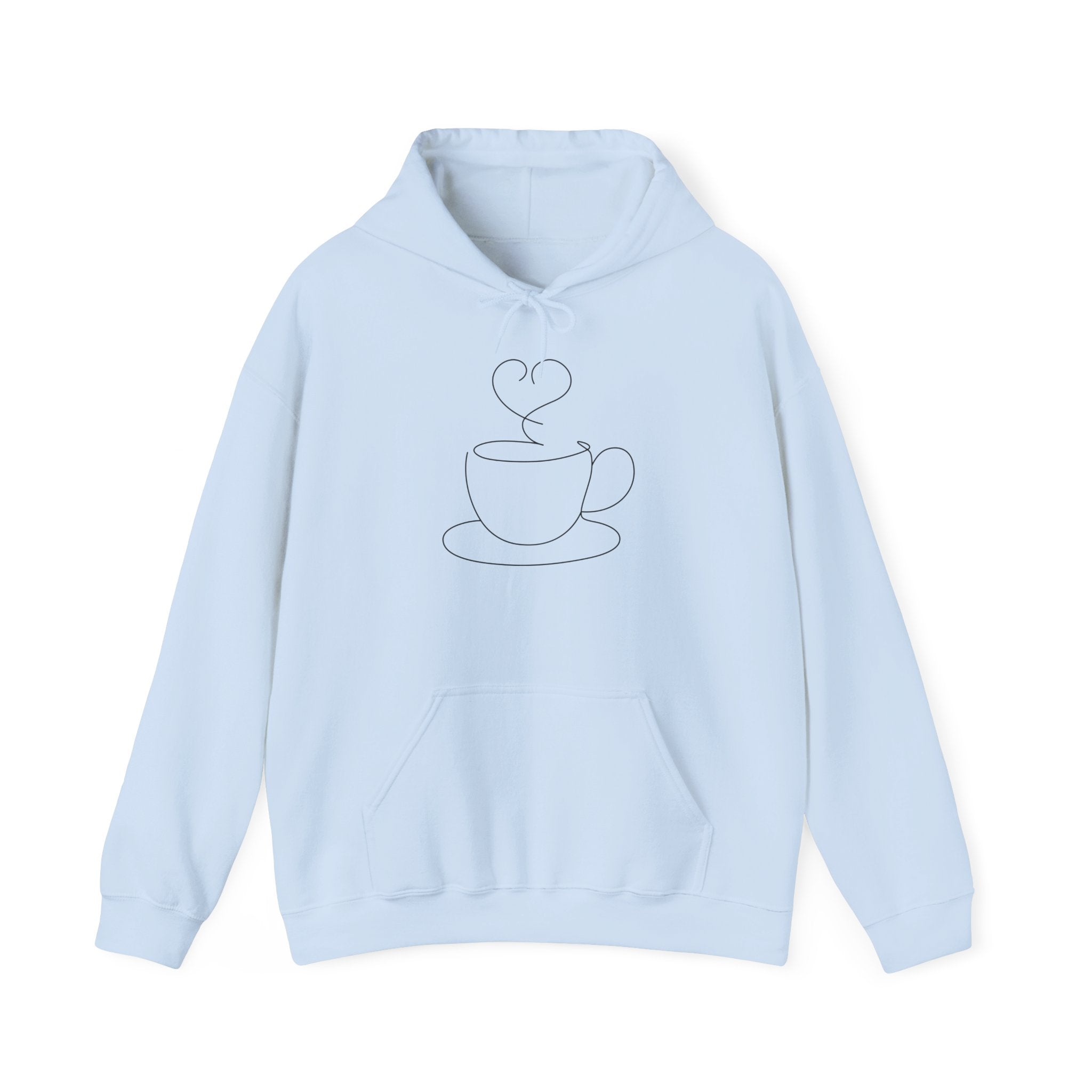 Coffee Cup Line Art Hoodie