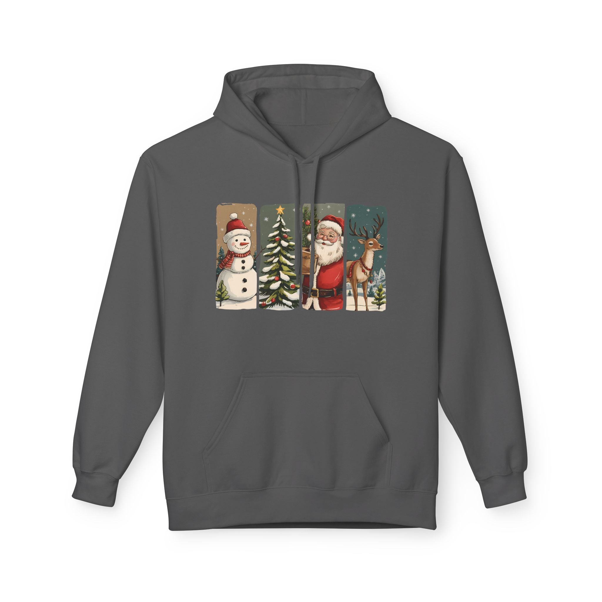 Christmas Vintage Panels Hoodie Printify