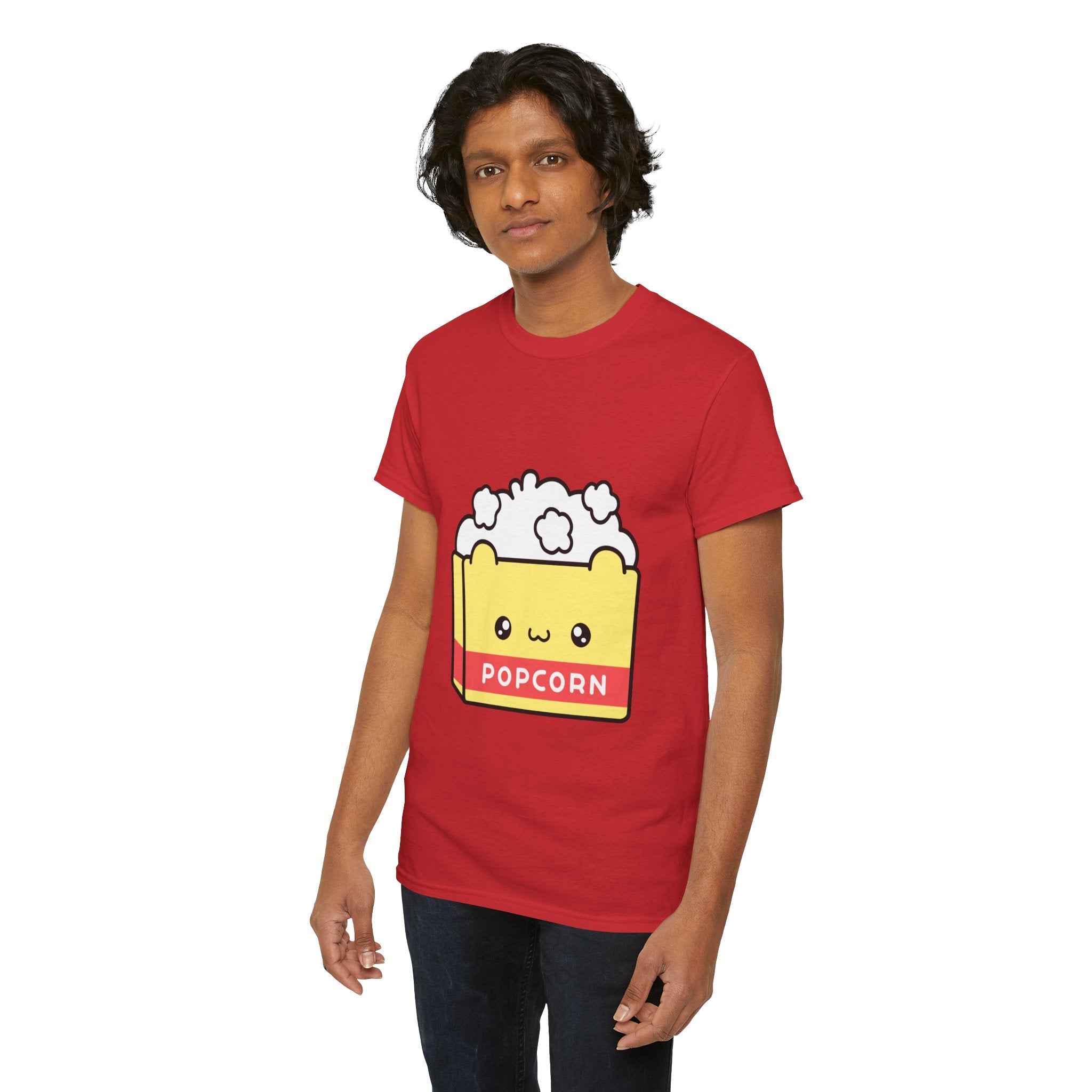 Cute Popcorn Graphic Movie T- Shirt Printify
