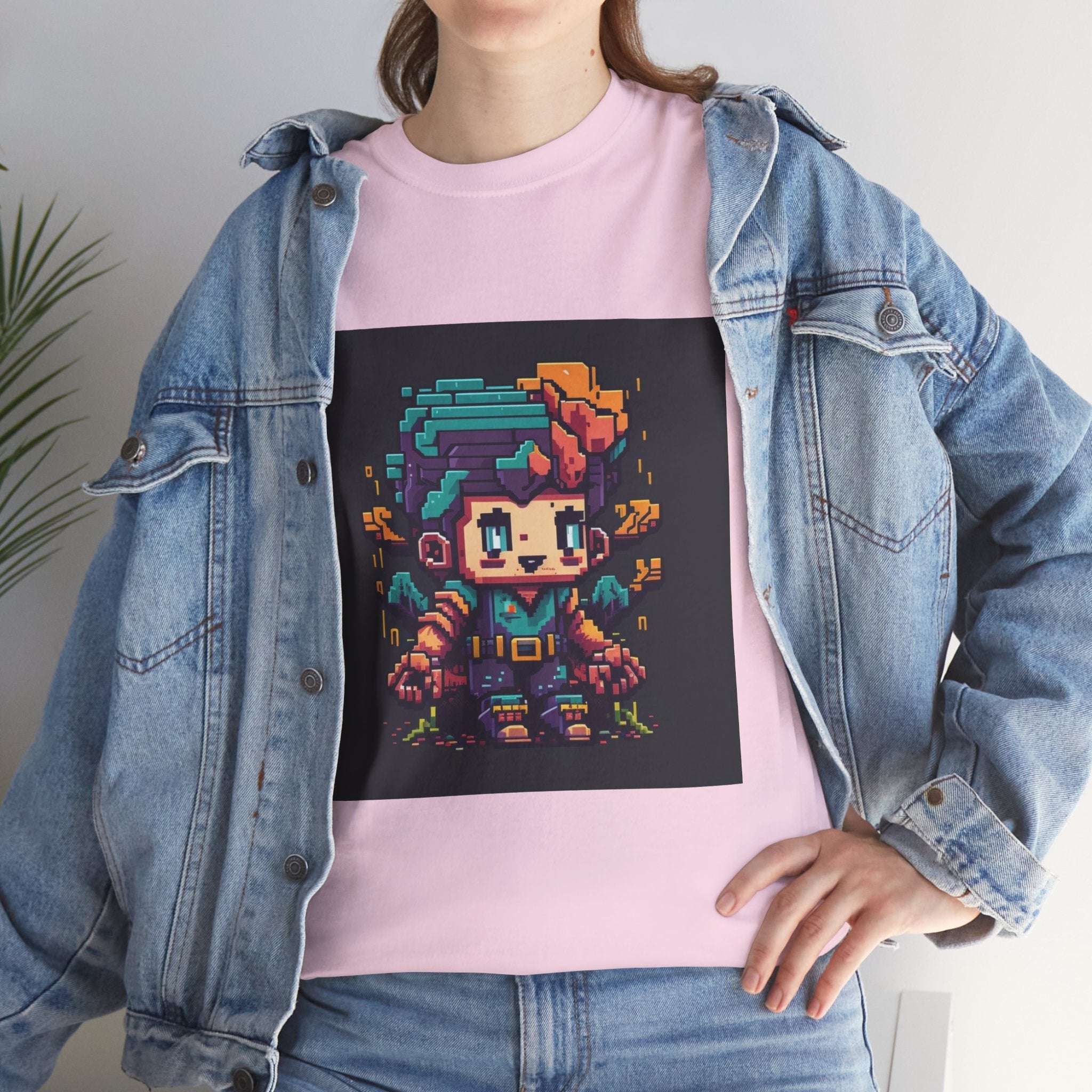 Pixel Art Retro Gamer T- Shirt Printify