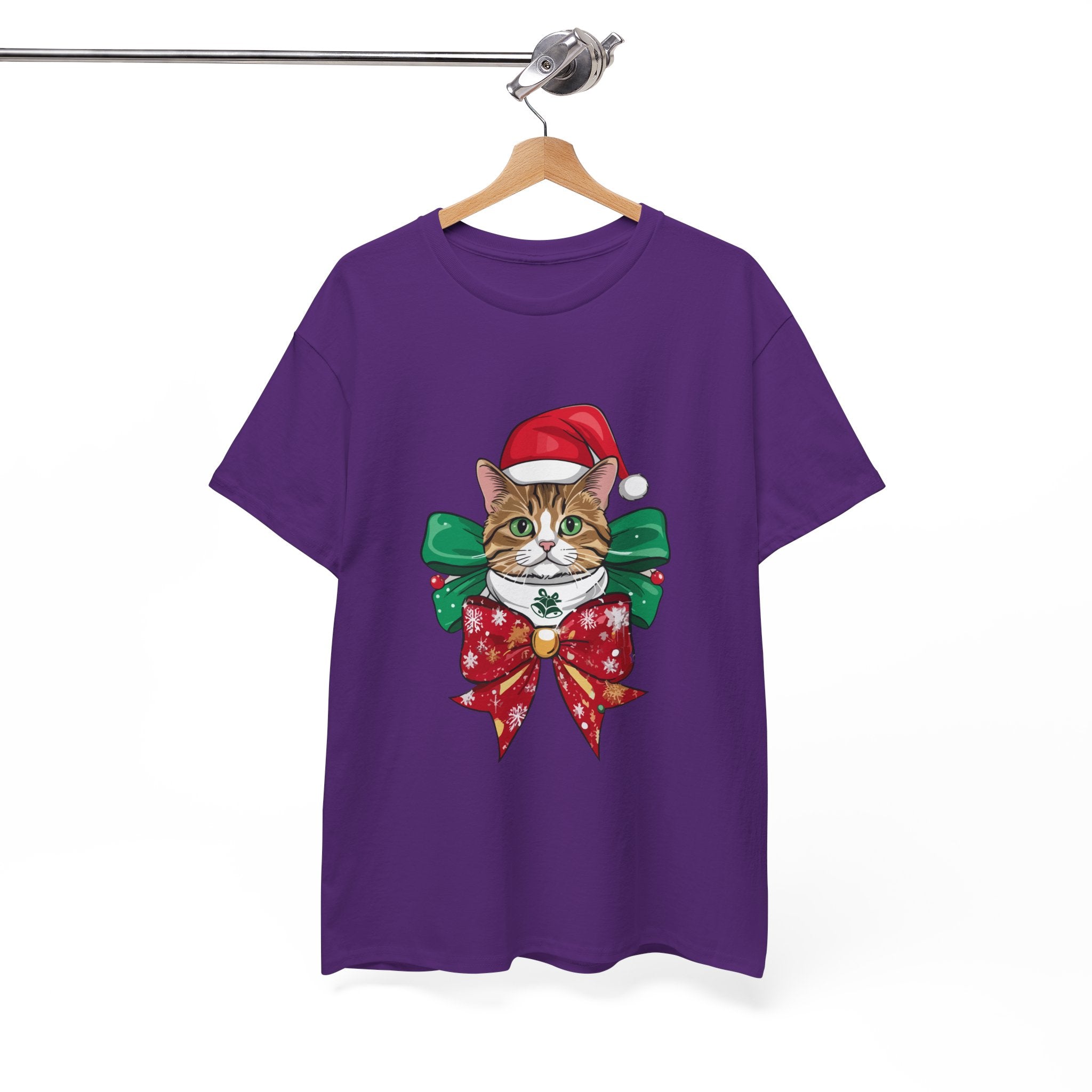 Christmas Cat Graphic T- Shirt Printify